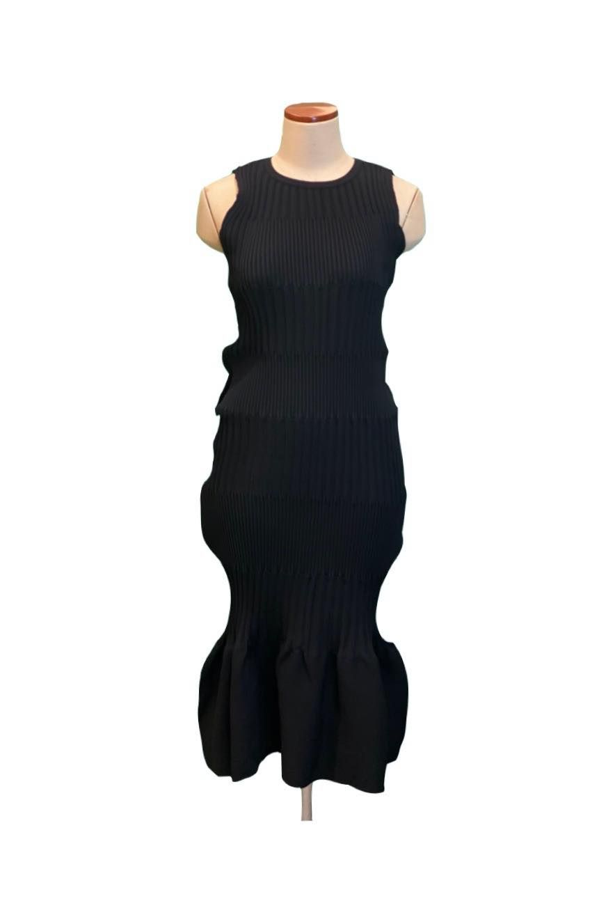 CFCL - fluted dress 1 -black- women 22ss | asterisk