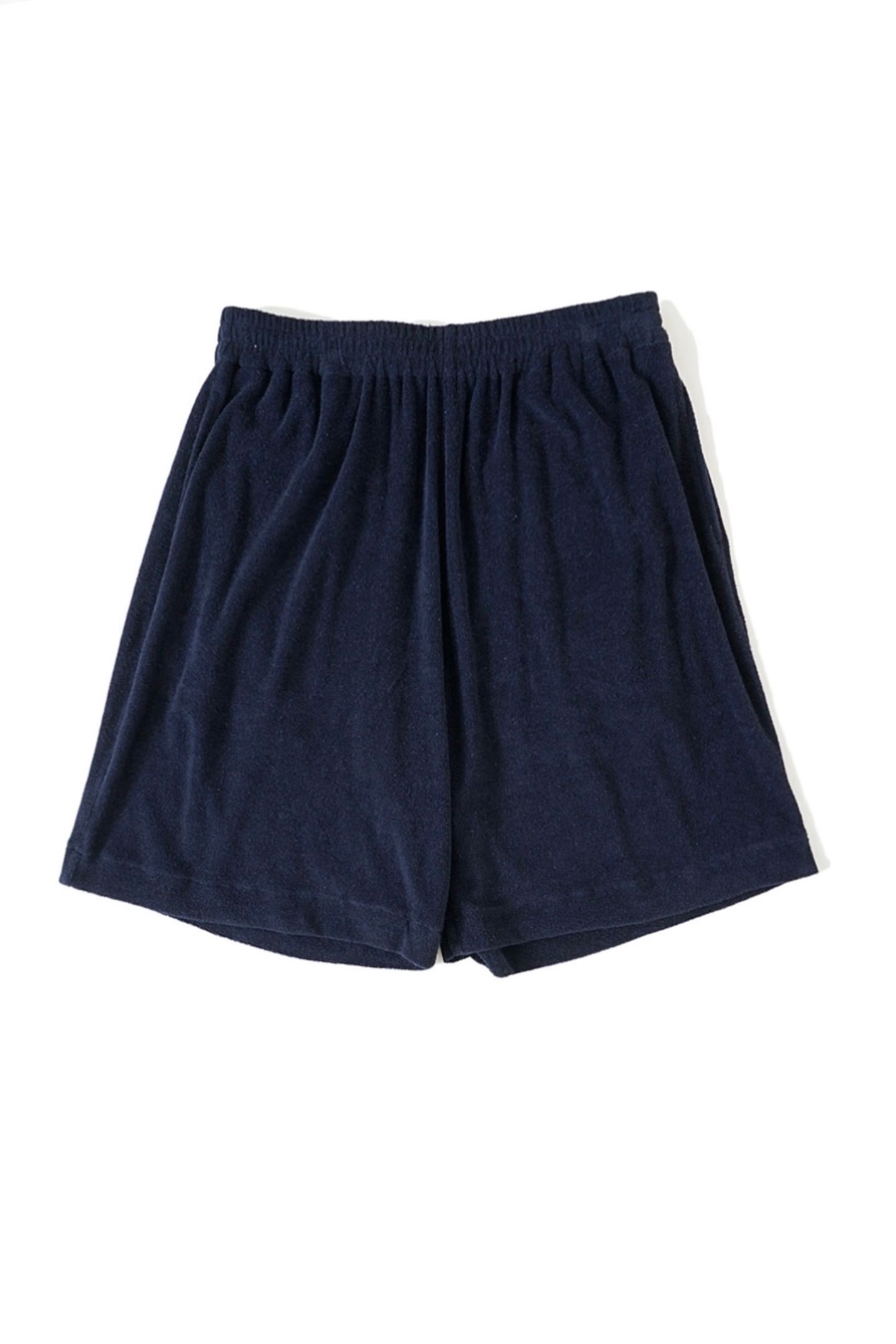 UNIVERSAL PRODUCTS - cotton linen pile shorts -navy- 23ss | asterisk