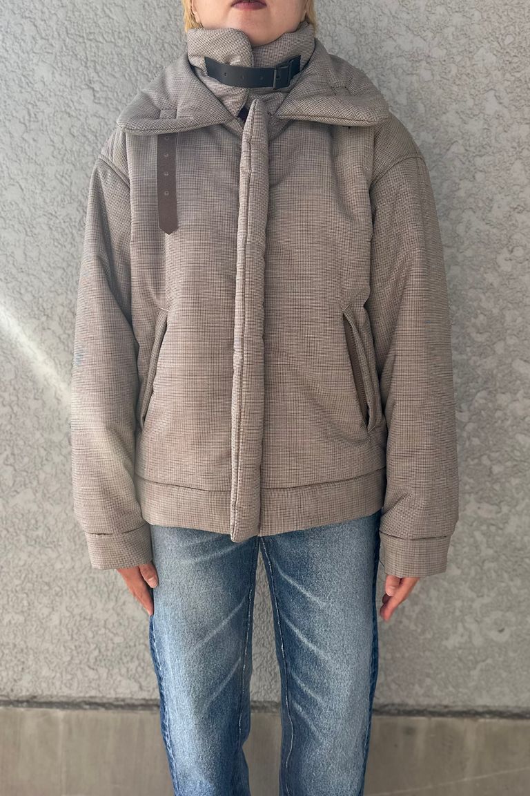 UNUSED - Padded B-3 jacket -beige×brown- 23aw women | asterisk 