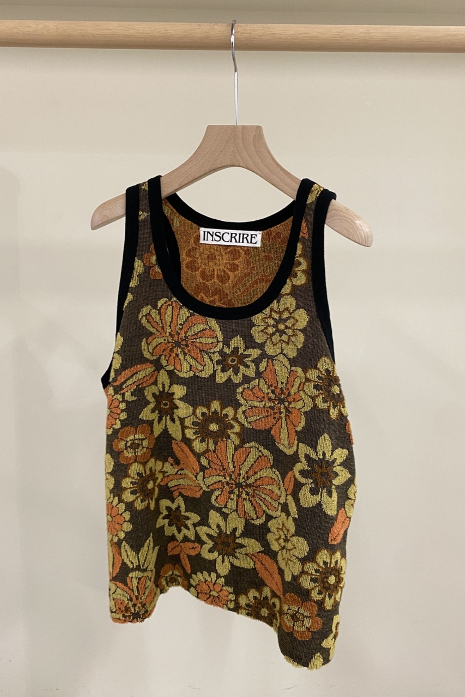 INSCRIRE - 【予約商品】 pile tank top -flower- 22ss -6月頃入荷予定