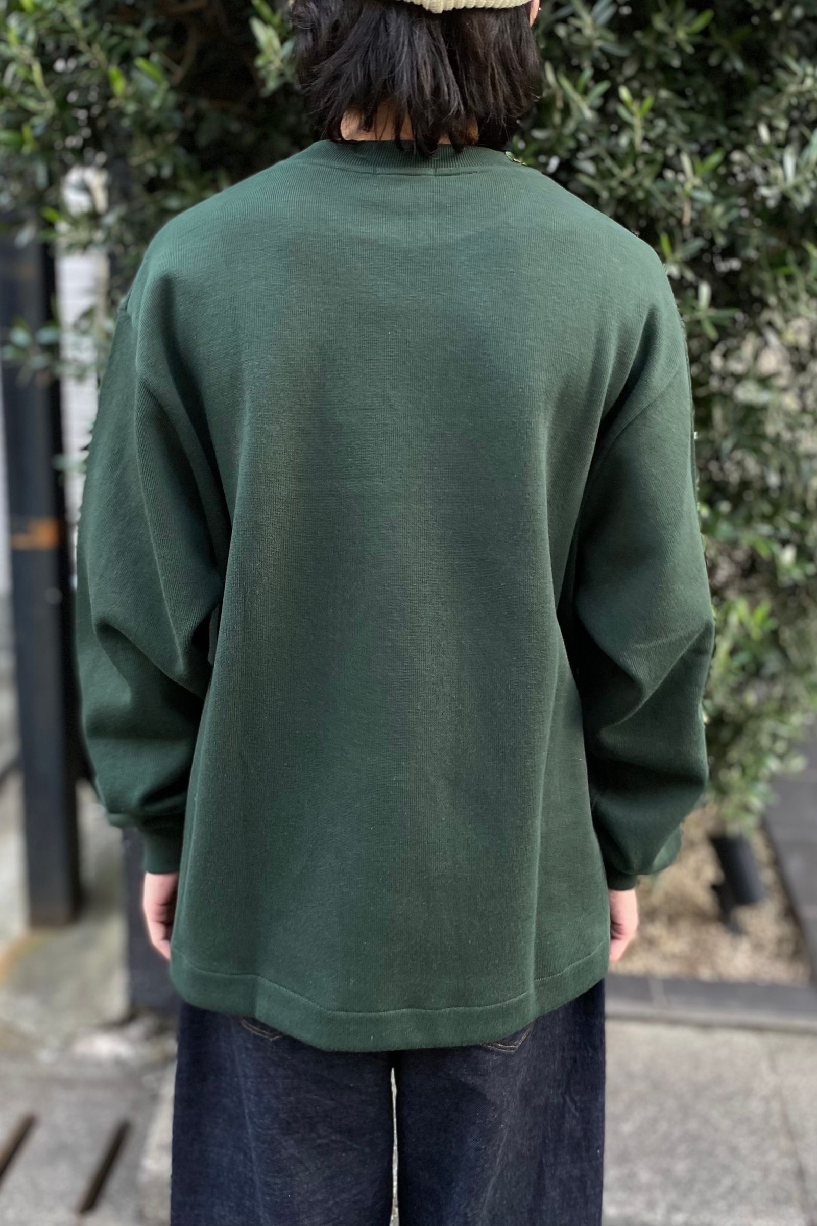 UNIVERSAL PRODUCTS - panel l/s t-shirt -green- 23ss | asterisk