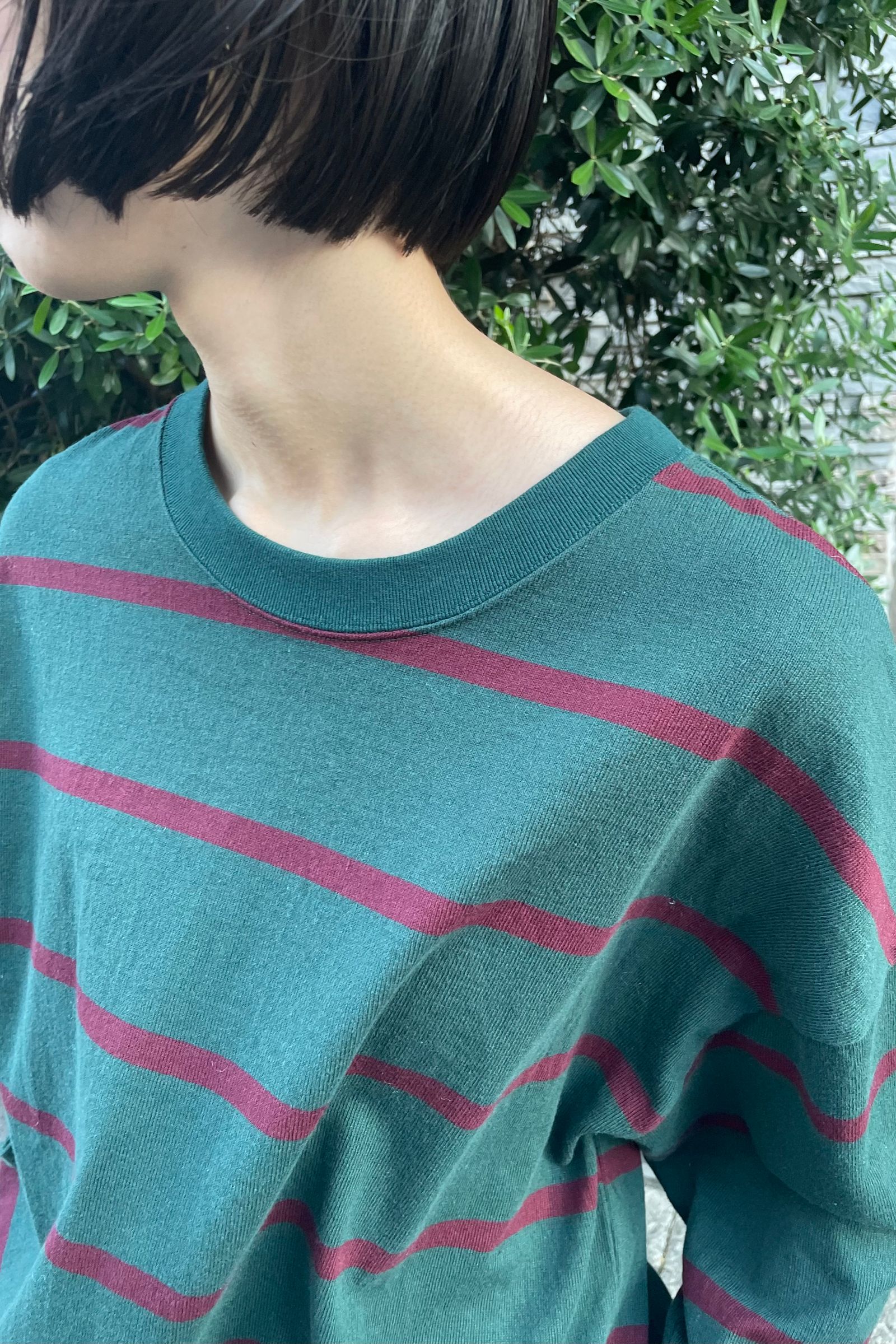 売れ筋ランキング INSCRIRE big border stripe tee