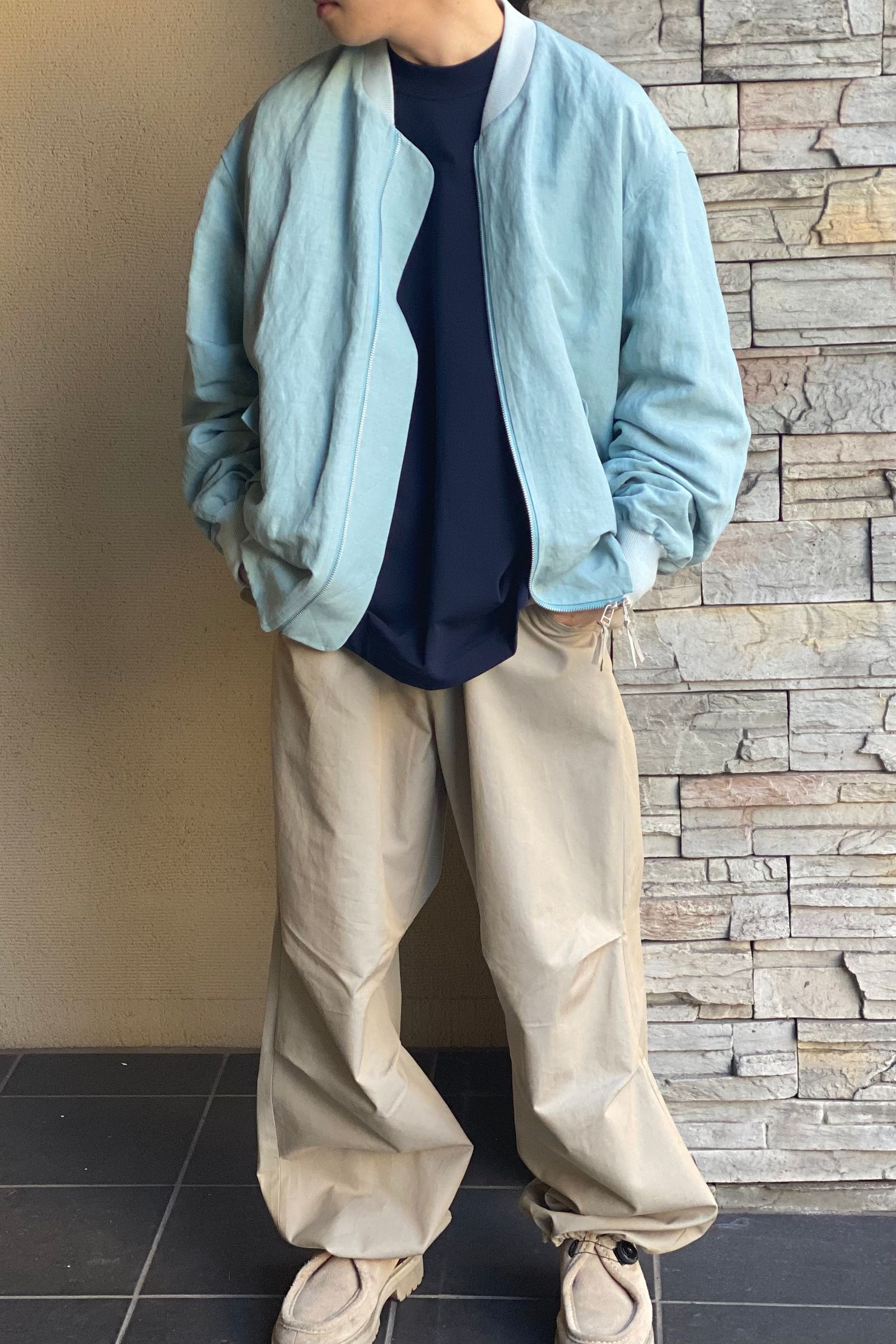 POLYPLOID - bomber jacket c -sky blue- 22ss | asterisk