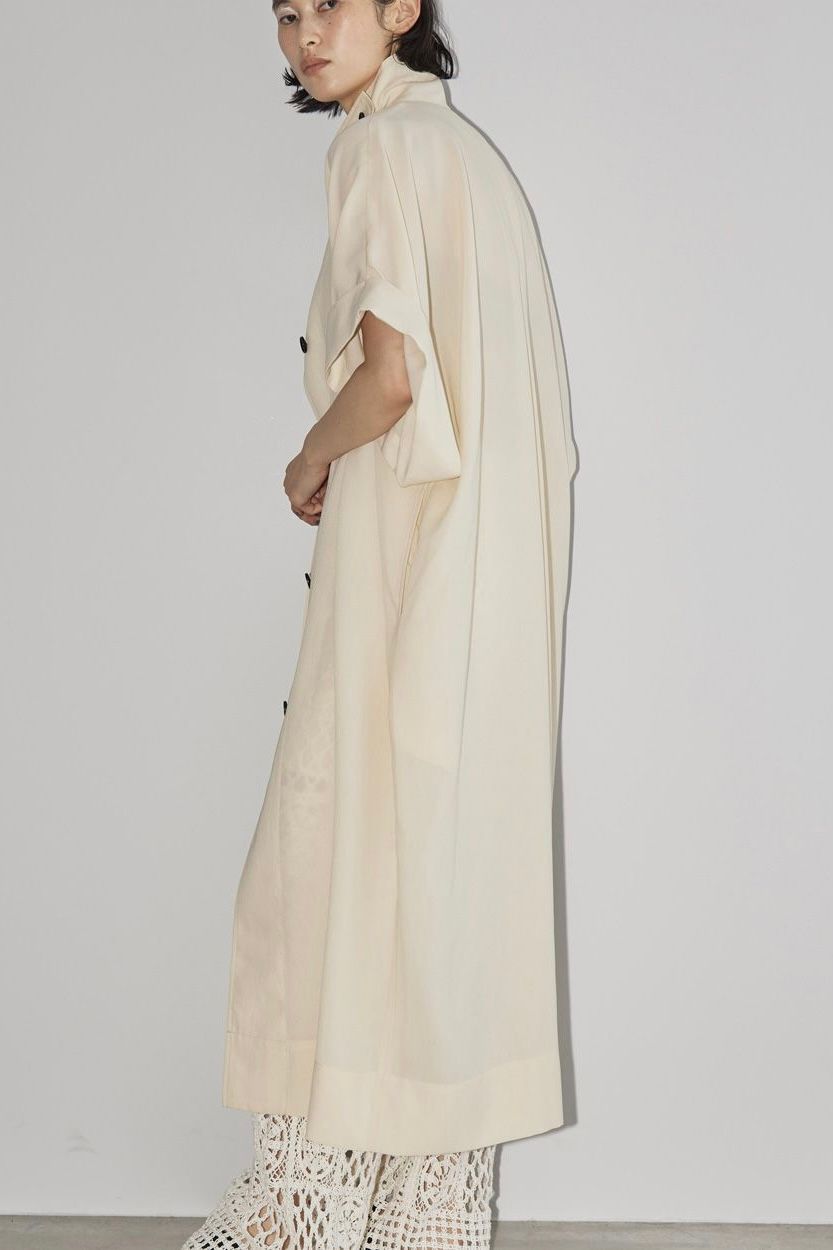 TODAYFUL - 【先行予約】Halfsleeve Cocoon Coat -cream- 23ss 5月頃