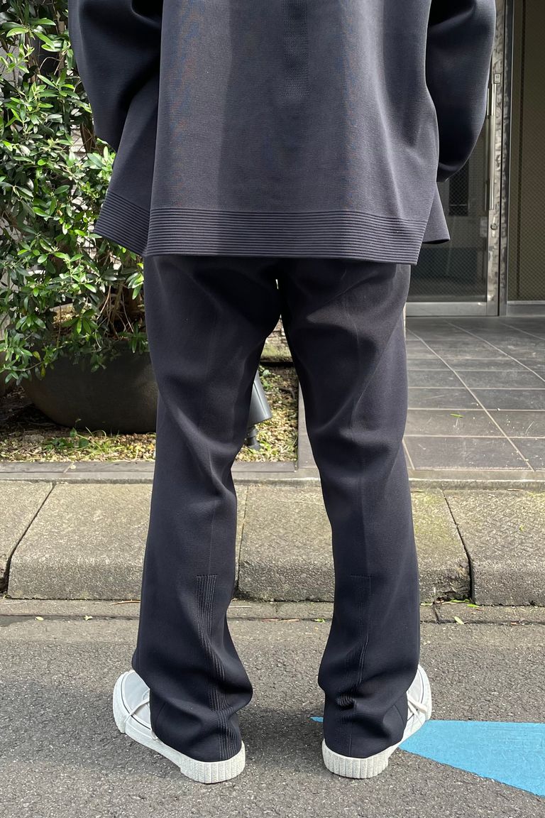 CFCL - MILAN RIB STRAIGHT PANTS -black- 23aw men | asterisk