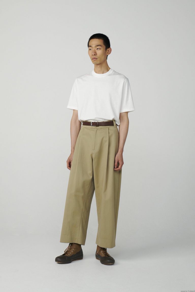 新品】スタジオニコルソン SORTE VOLUME PLEAT PANTS S-