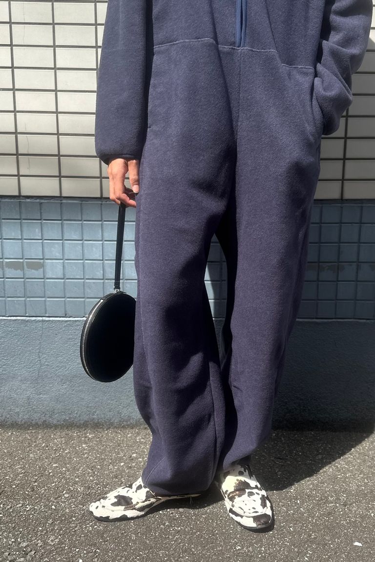 onit - フリースジップアップオールインワン-navy-24aw | asterisk