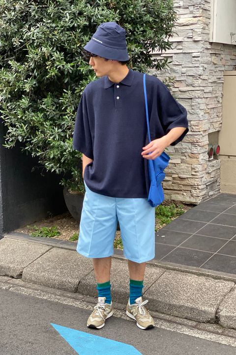 blue× navy one tone / is-ness