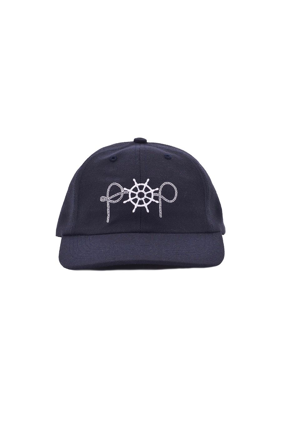 Pop Trading Company - captain sixpanel hat -navy- 23ss drop2