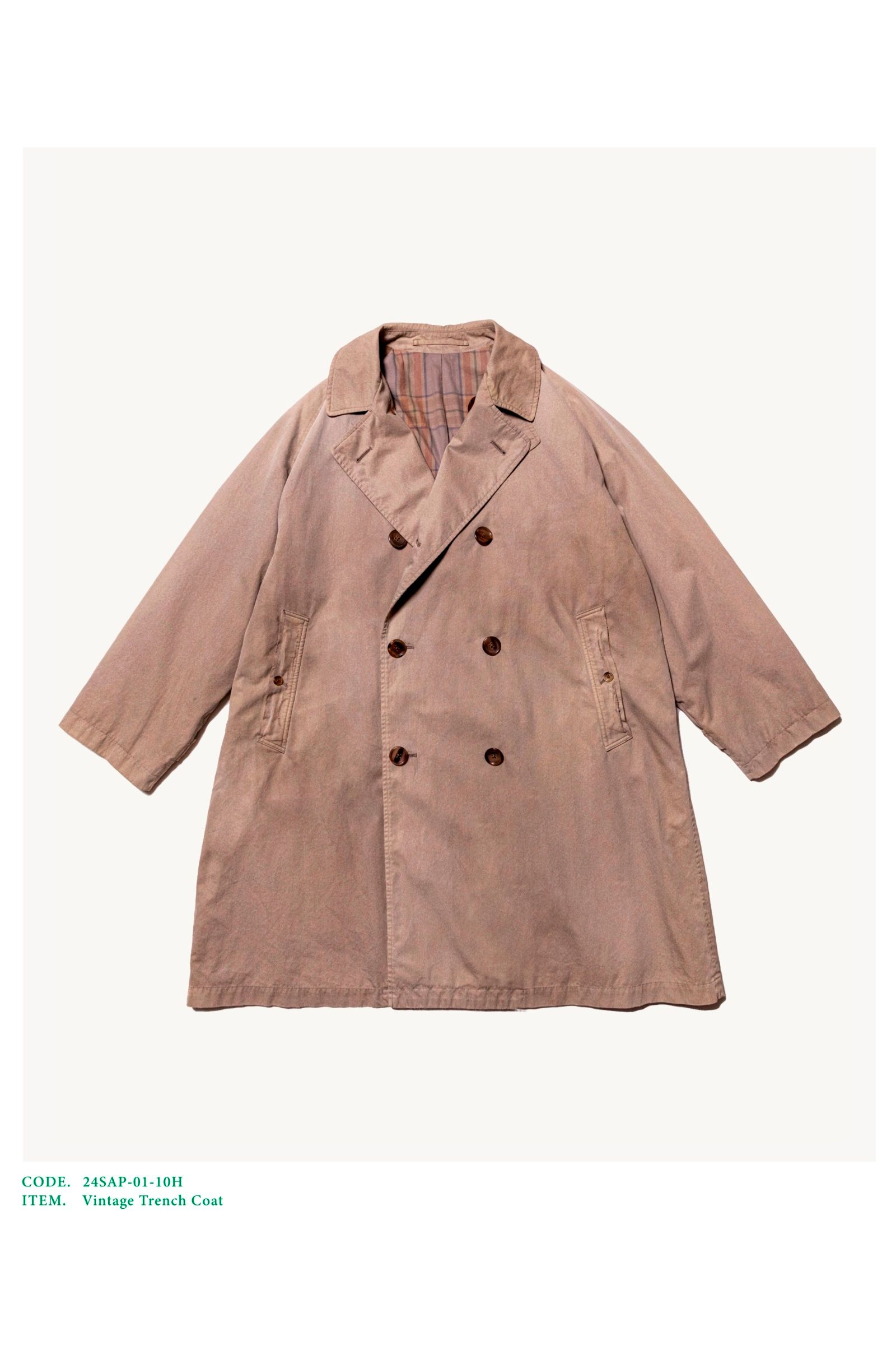 A.PRESSE - Vintage Trench Coat -ECRU-2024STYLE1 | asterisk