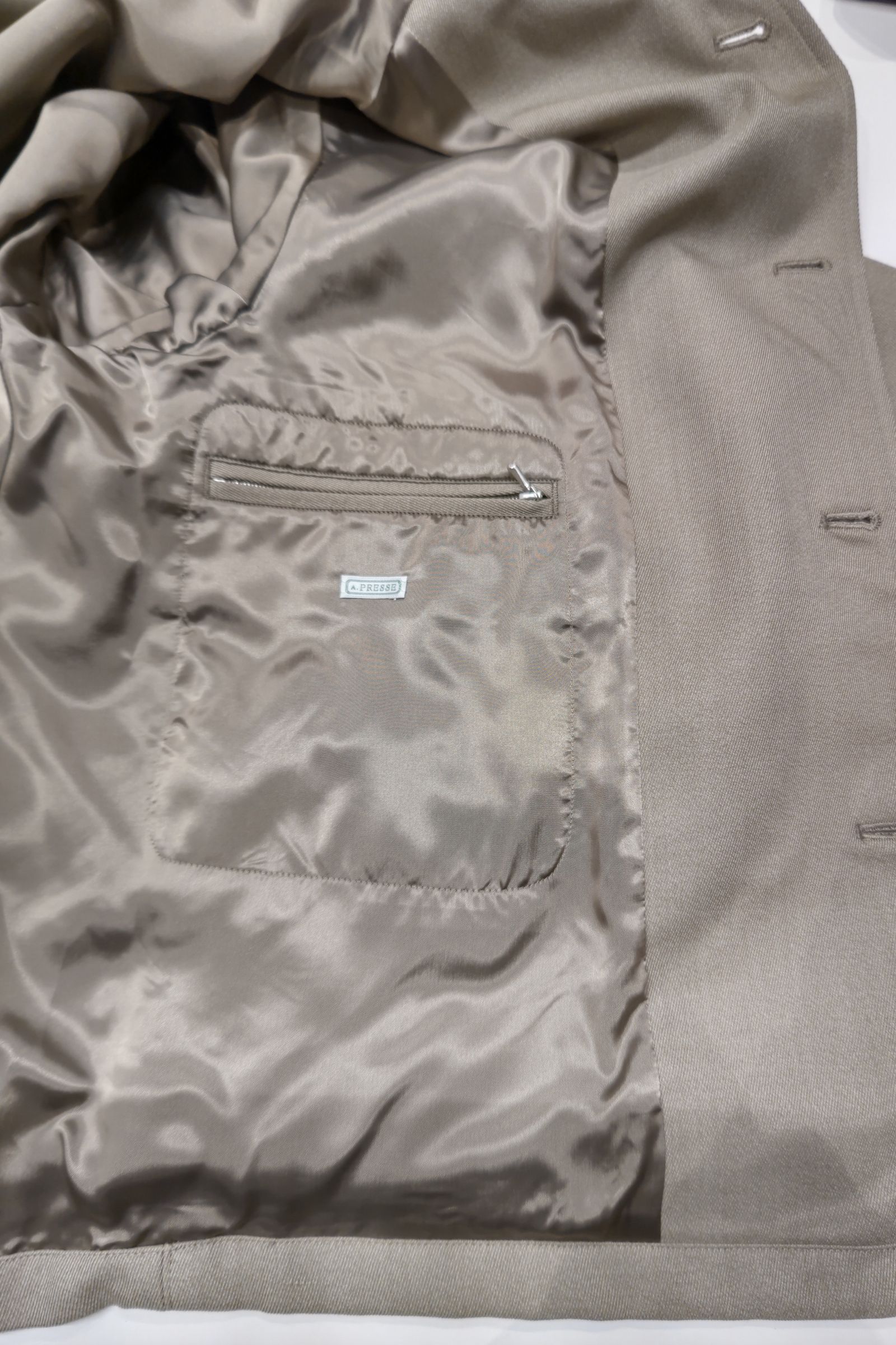 A.PRESSE - covert cloth sports jacket -khaki- 23ss | asterisk