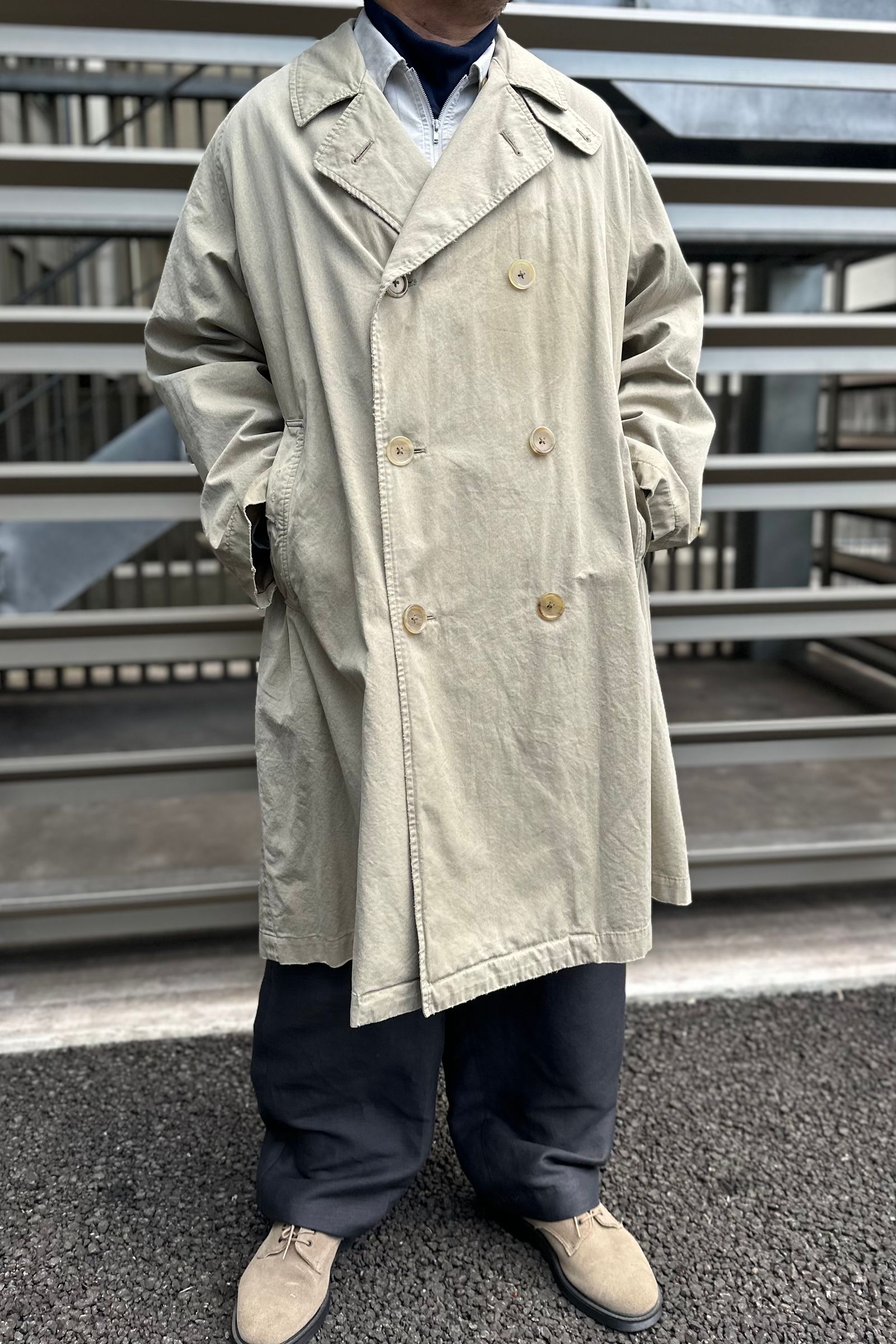 A.PRESSE - Vintage Trench Coat -ECRU-2024STYLE1 | asterisk