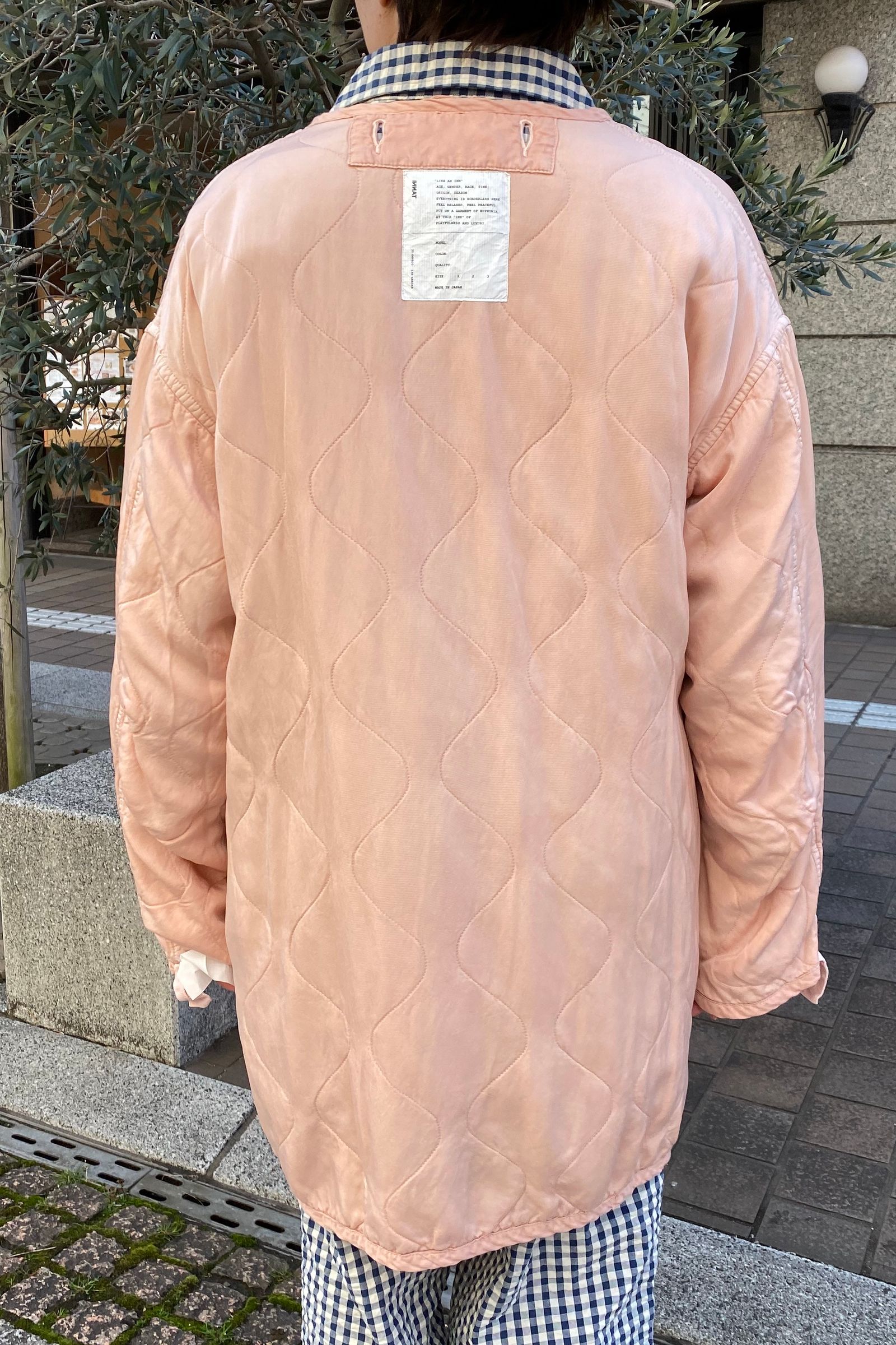 INNAT - liner coat -pink- 22ss unisex | asterisk