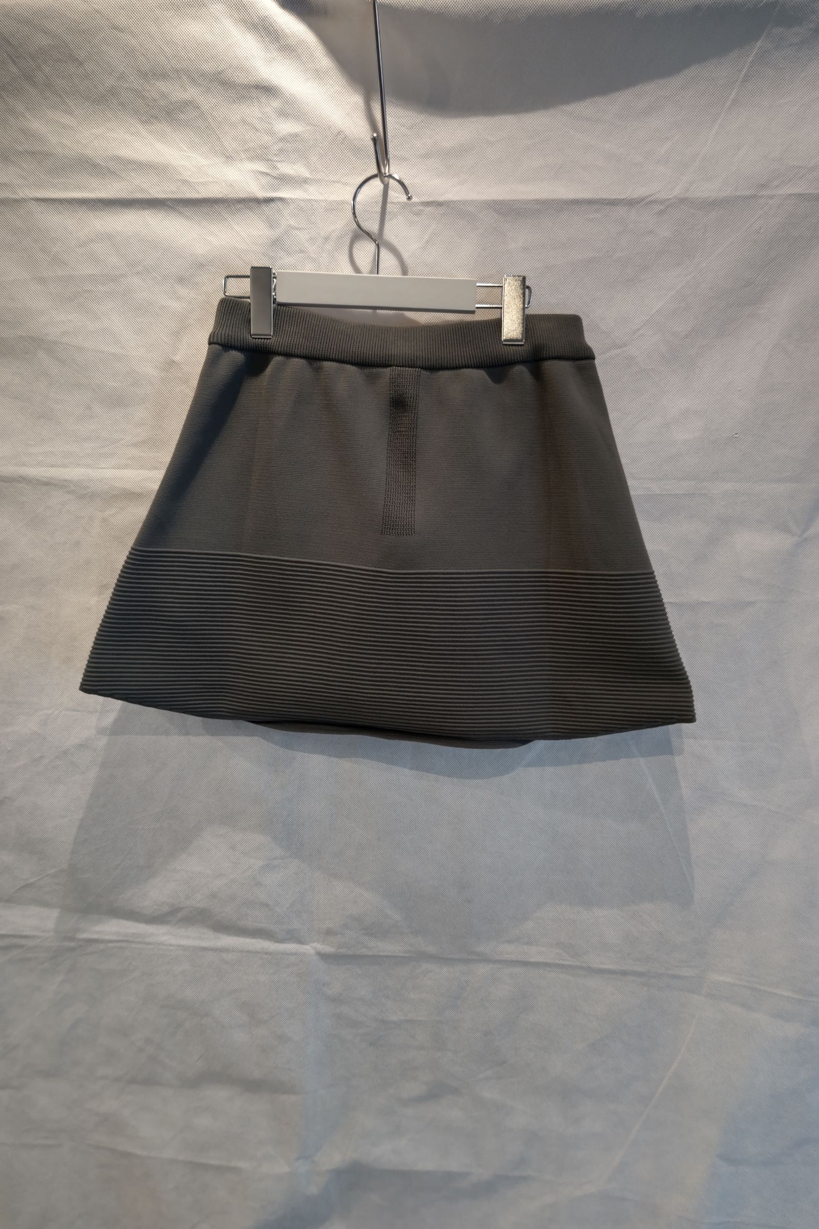 milan rib skirt 2 -grey- 22aw women - 1