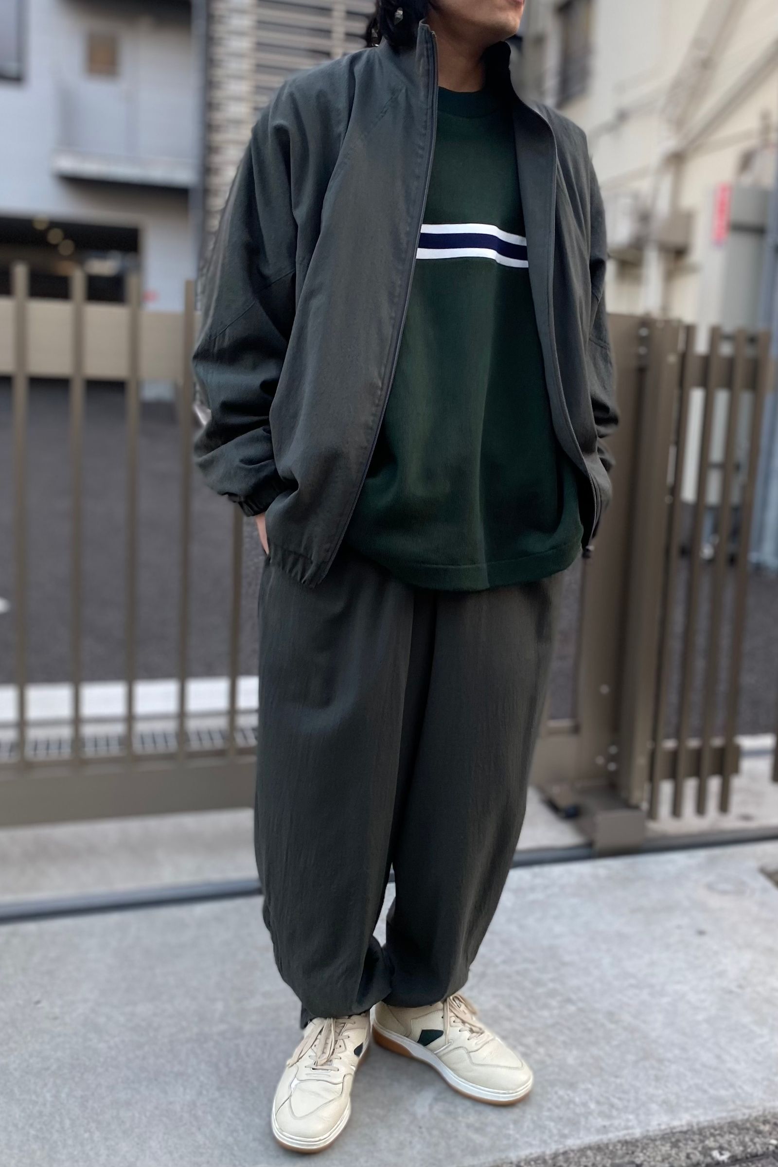 LIDNM SILK RAYON TRACK JACKET - アウター