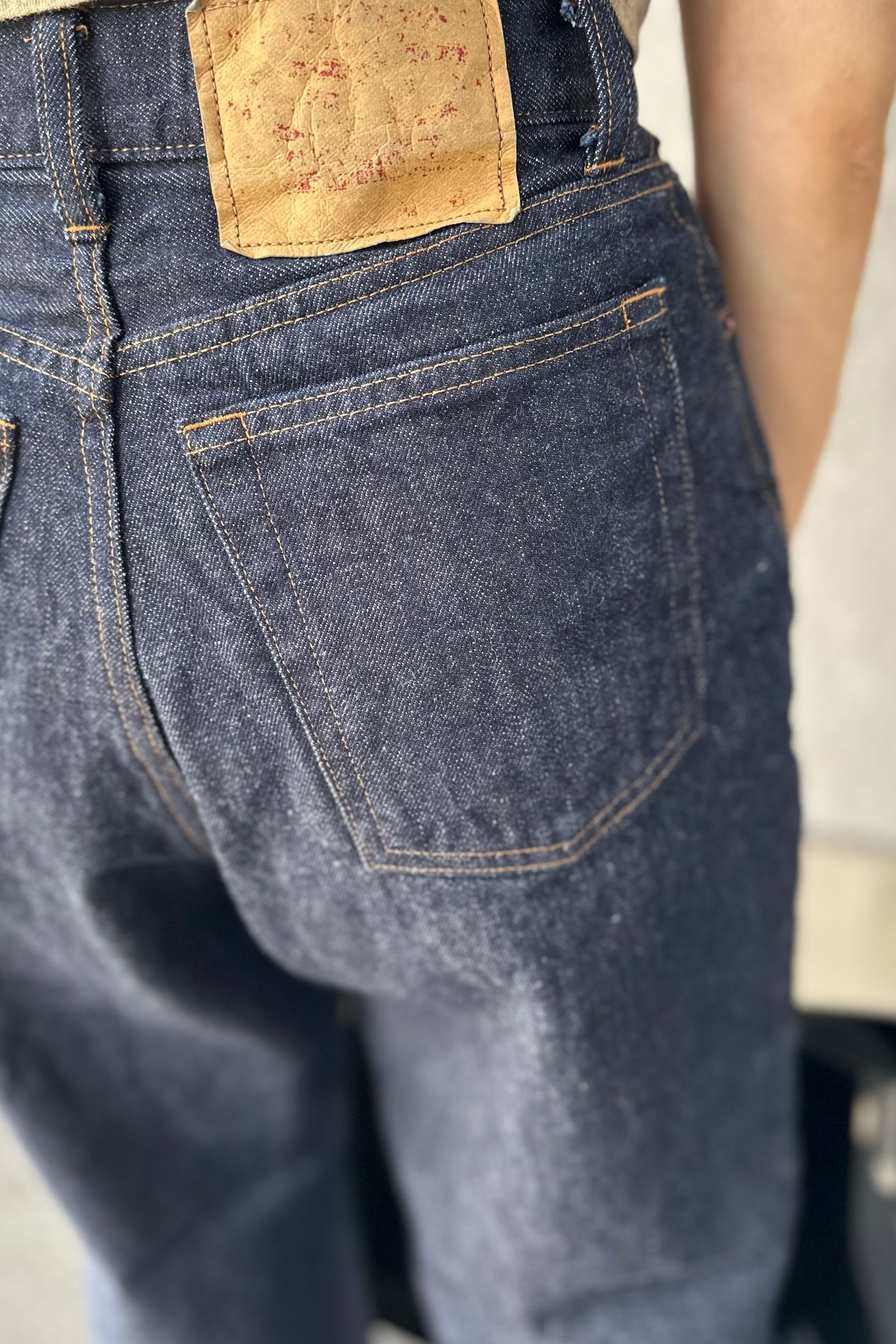UNUSED - 13.5oz denim five pants デニムワイドパンツ -INDIGO