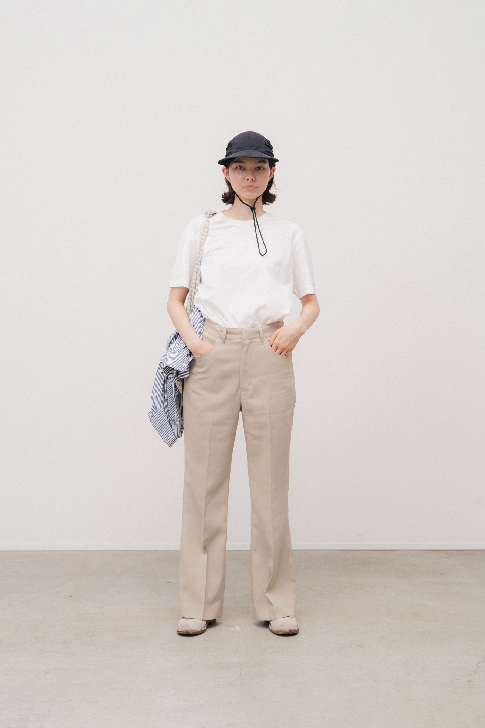 FARAH - フレアパンツ/T/Rホップサック -beige- 23ss women | asterisk