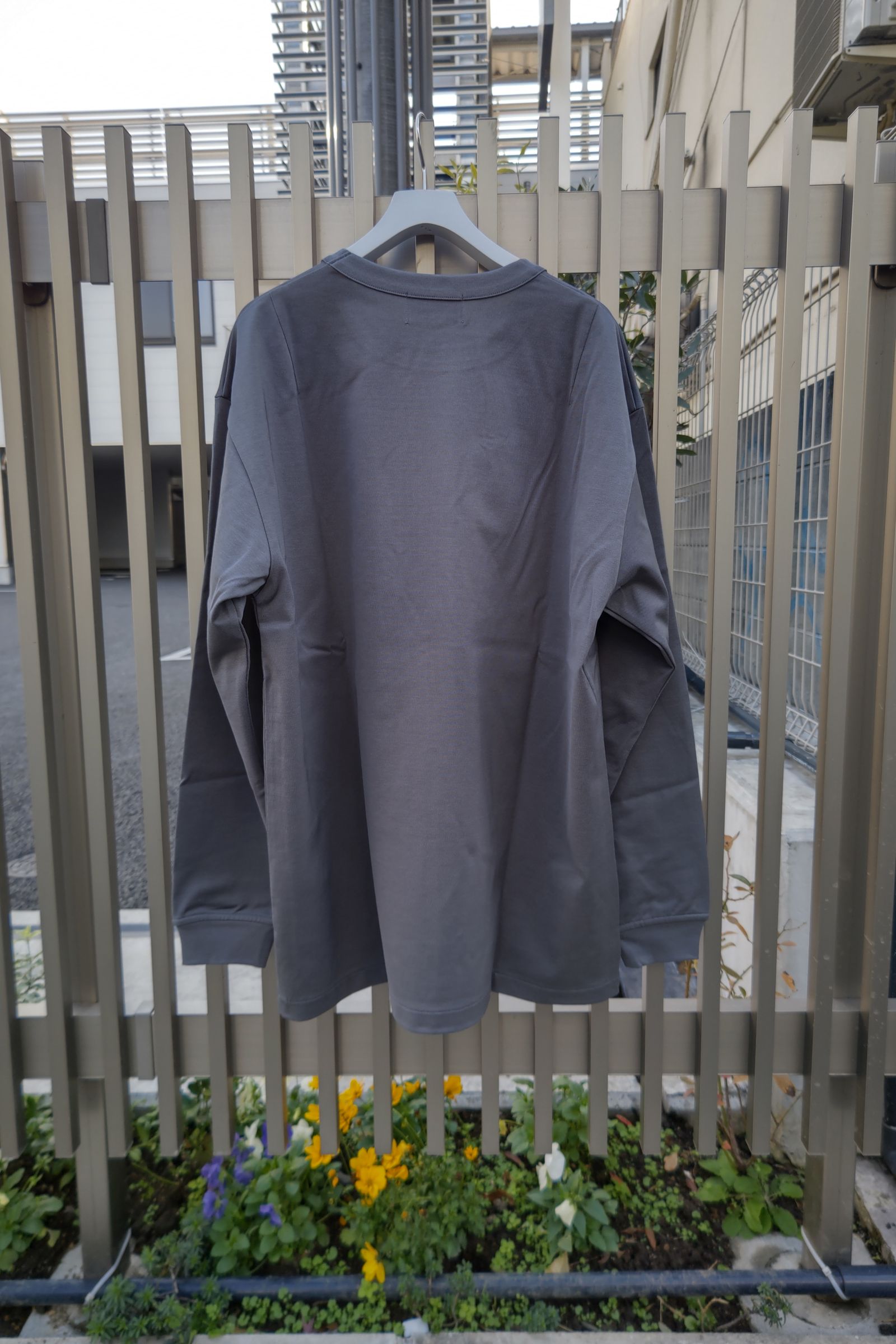 WEWILL - CUFF LS T-SHIRT -c.gray- 23ss | asterisk