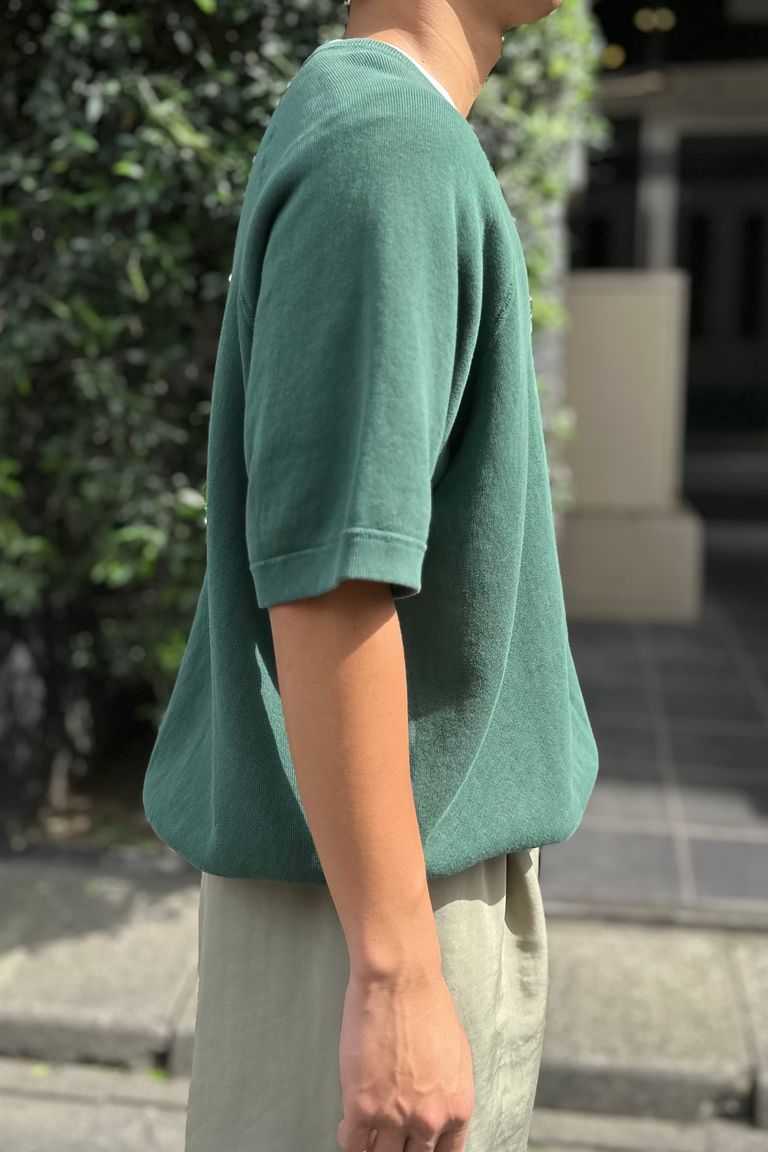 A.PRESSE - s/s vintage sweatshirt -green- 23ss | asterisk 