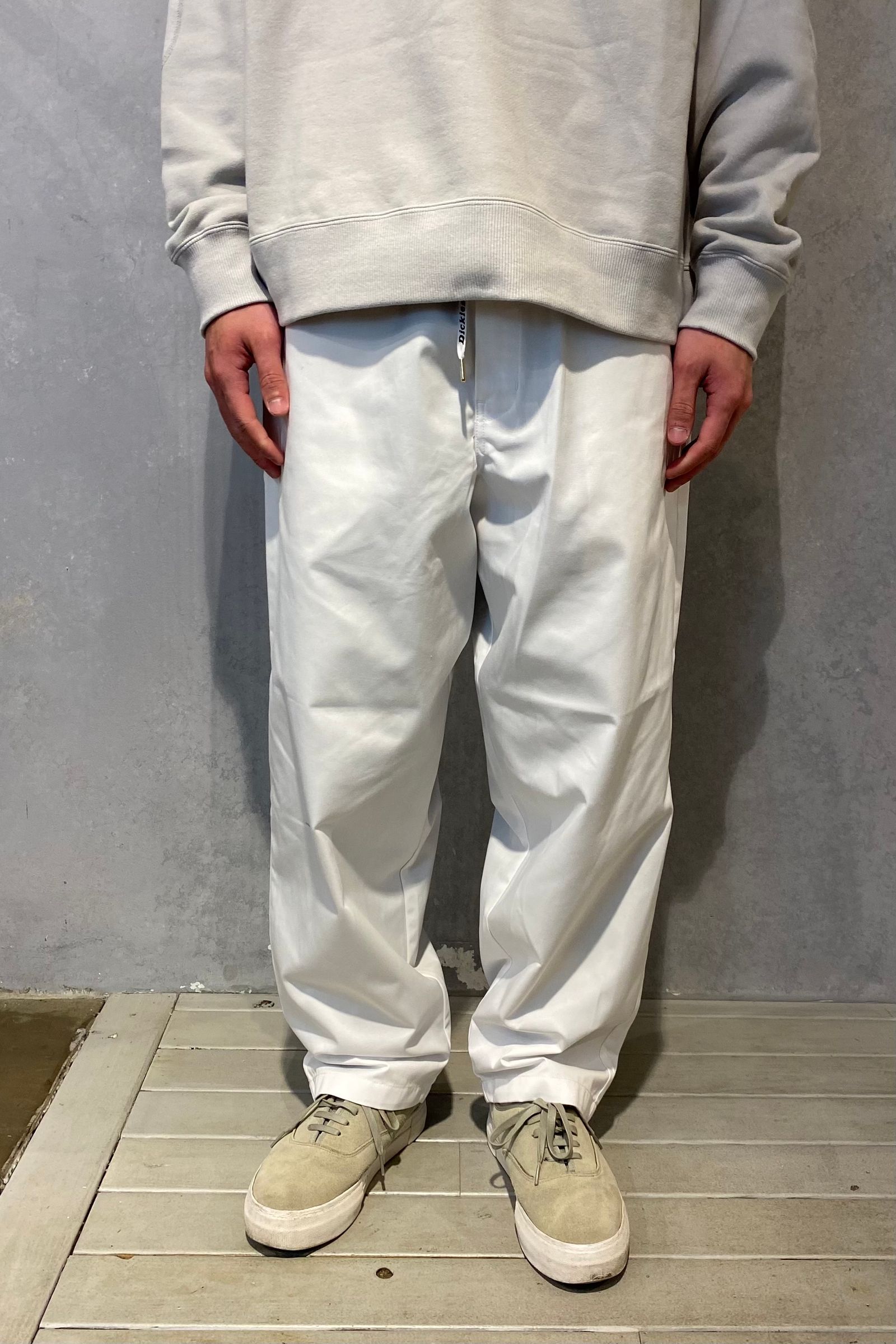 FUMITO GANRYU - light oz work pants x dickies collaboration -white