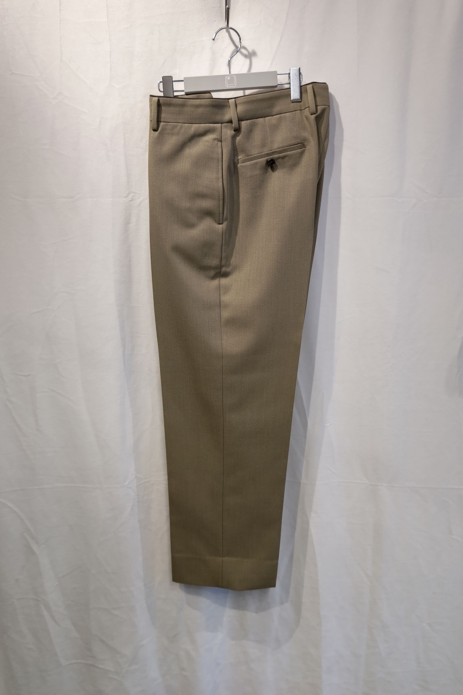 A.PRESSE - covert cloth trousers -khaki- 23ss | asterisk