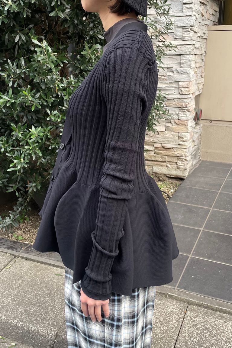 CFCL - pottery cardigan 1 -black- 23ss women | asterisk
