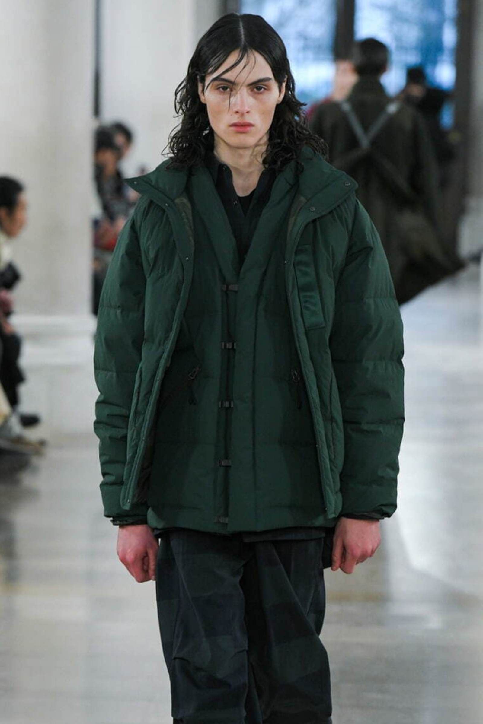 White Mountaineering - wm × taion hanten down jacket -green