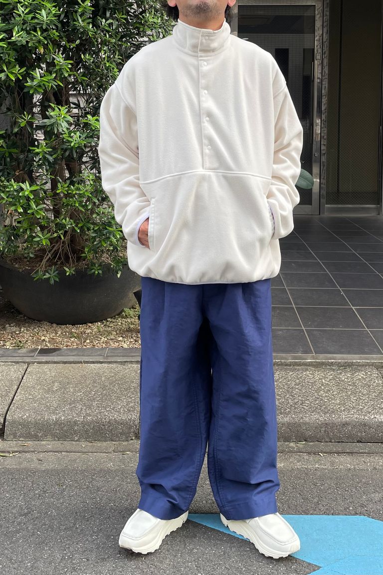Y - recycle polyester fleece bz -white- 23aw unisex | asterisk