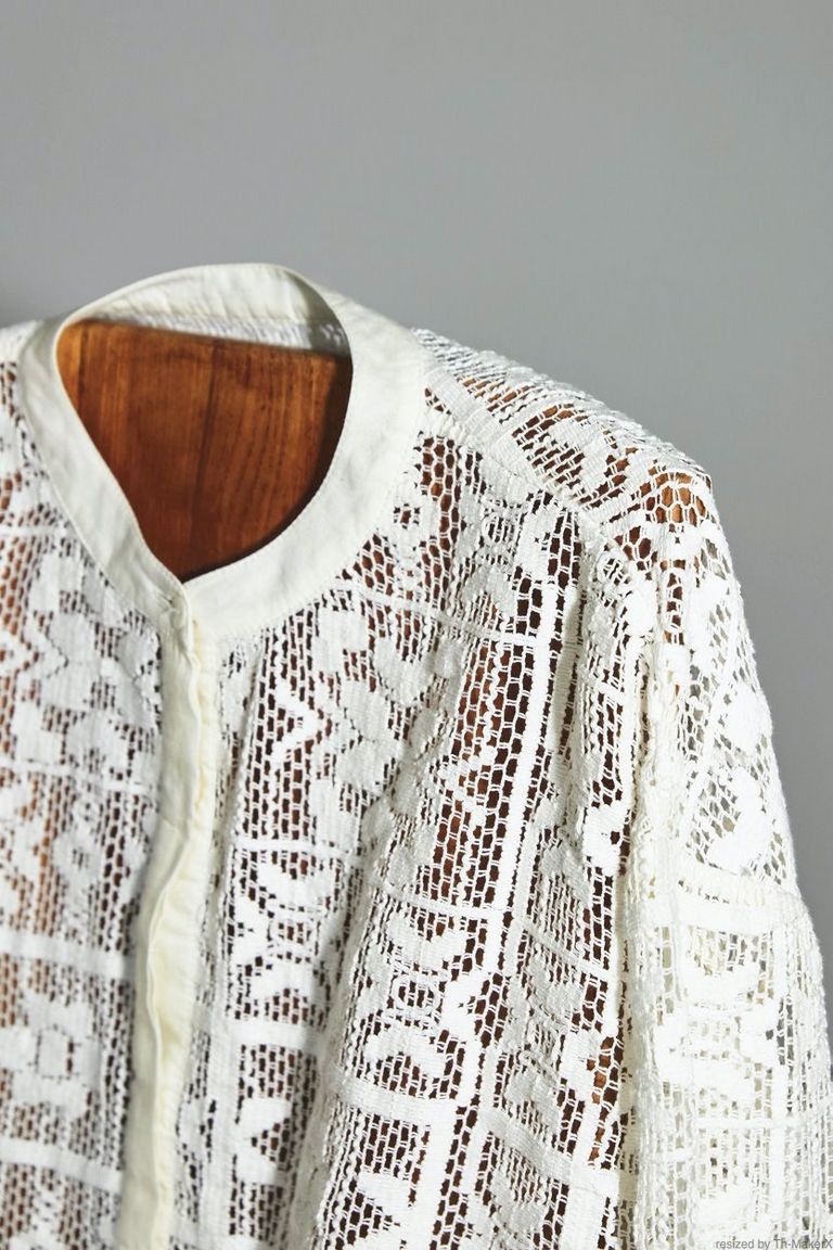 TODAYFUL - block lace shirts -white- 22 pre fall | asterisk