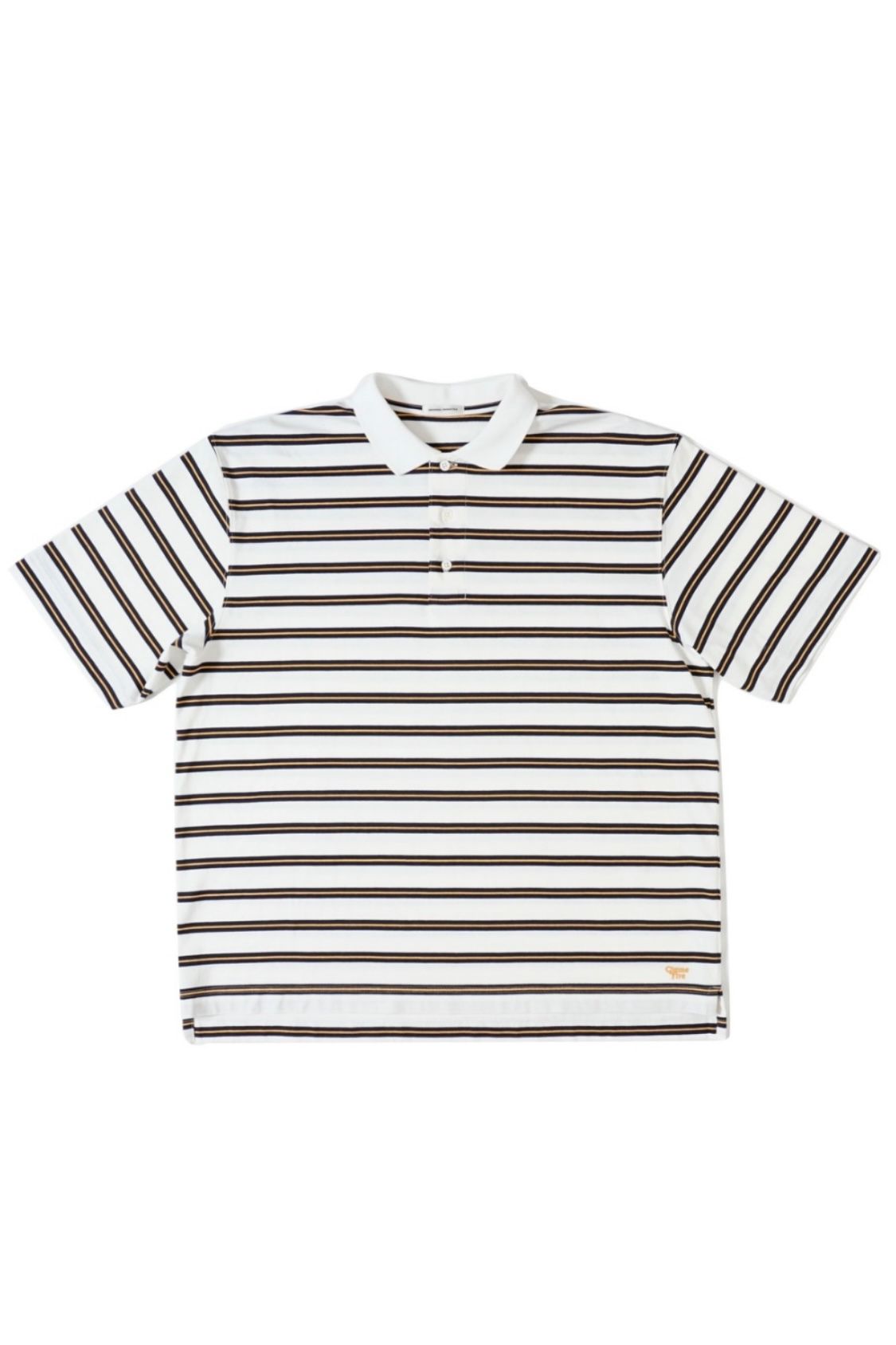 UNIVERSAL PRODUCTS - gimme five multi border s/s polo shirt