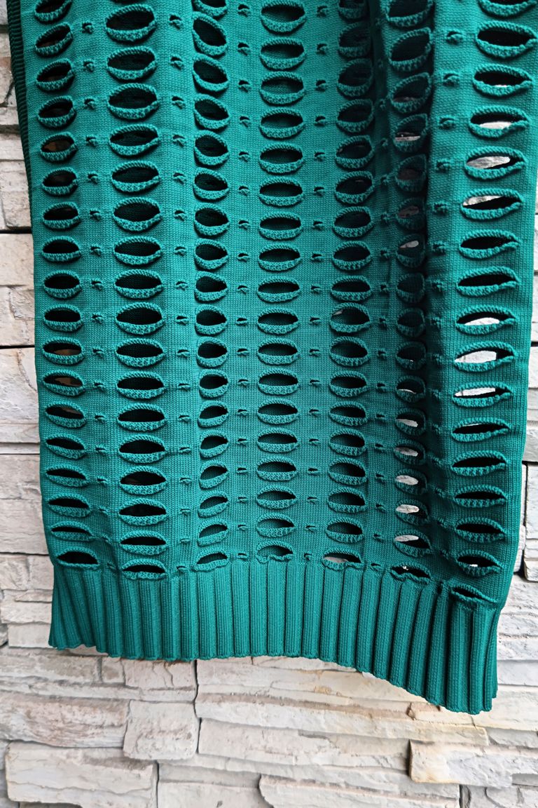 CFCL - FAÇADE VENTS SLEEVELESS DRESS -dark green- 23aw women  