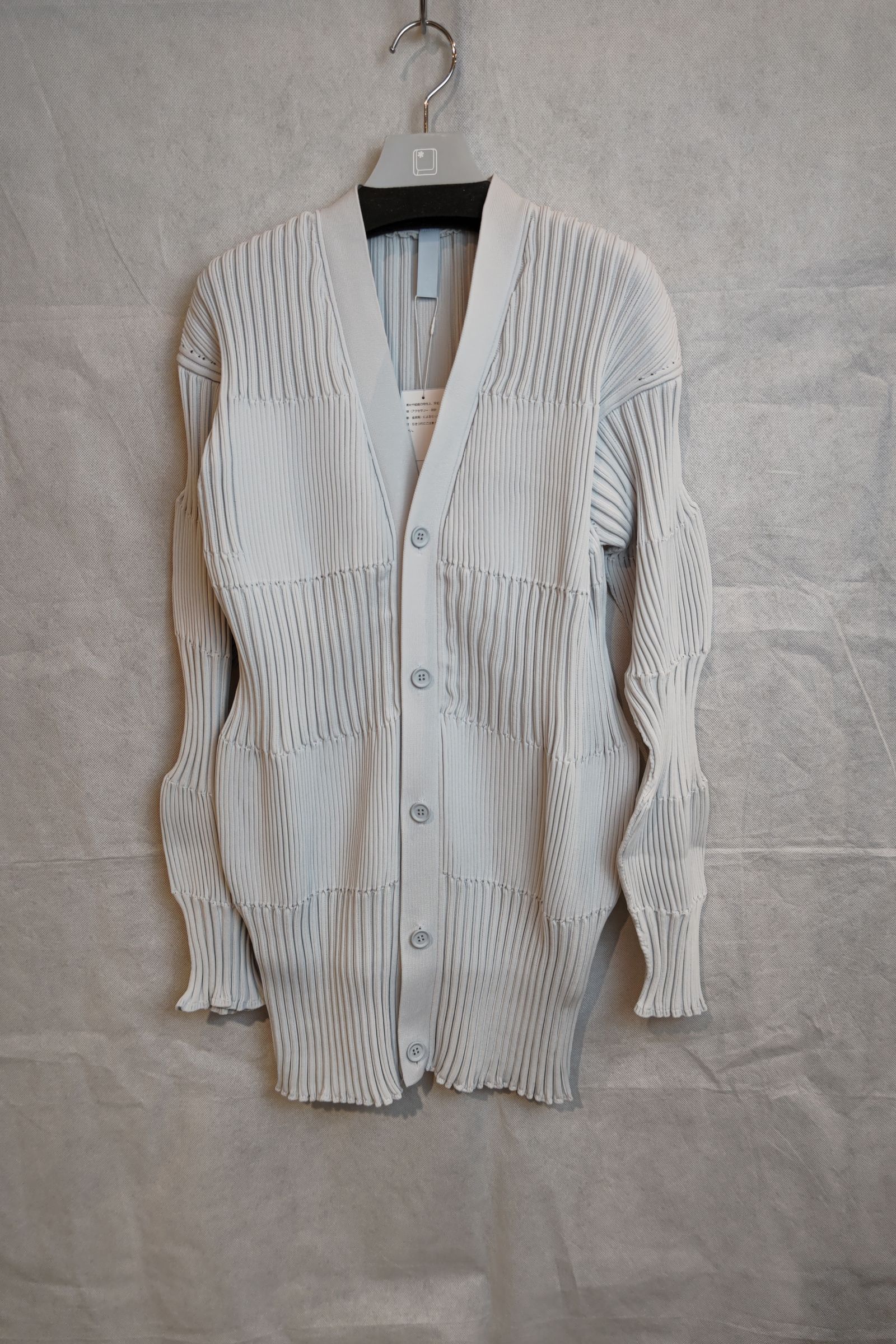 CFCLCFCL FLUTED CARDIGAN 1 カーディガン　ライトグレー