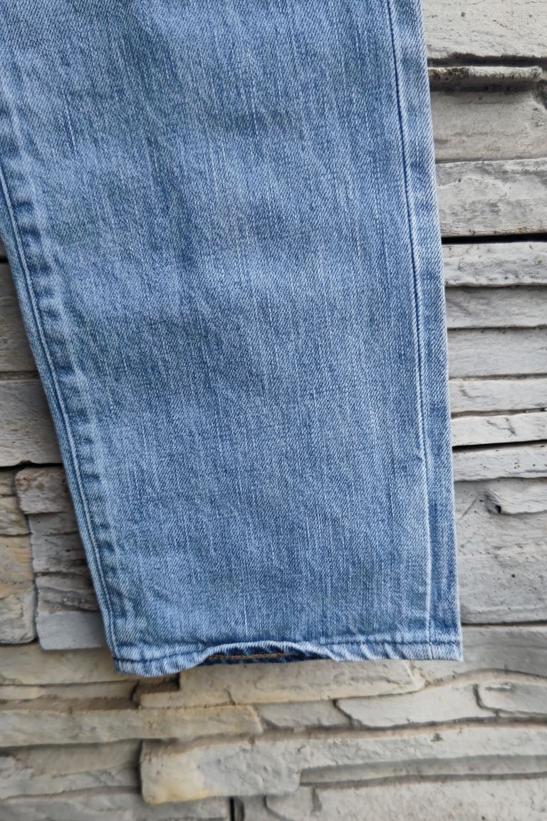 UNUSED - 13oz 2tone washed denim pants-indigo- 23ss | asterisk