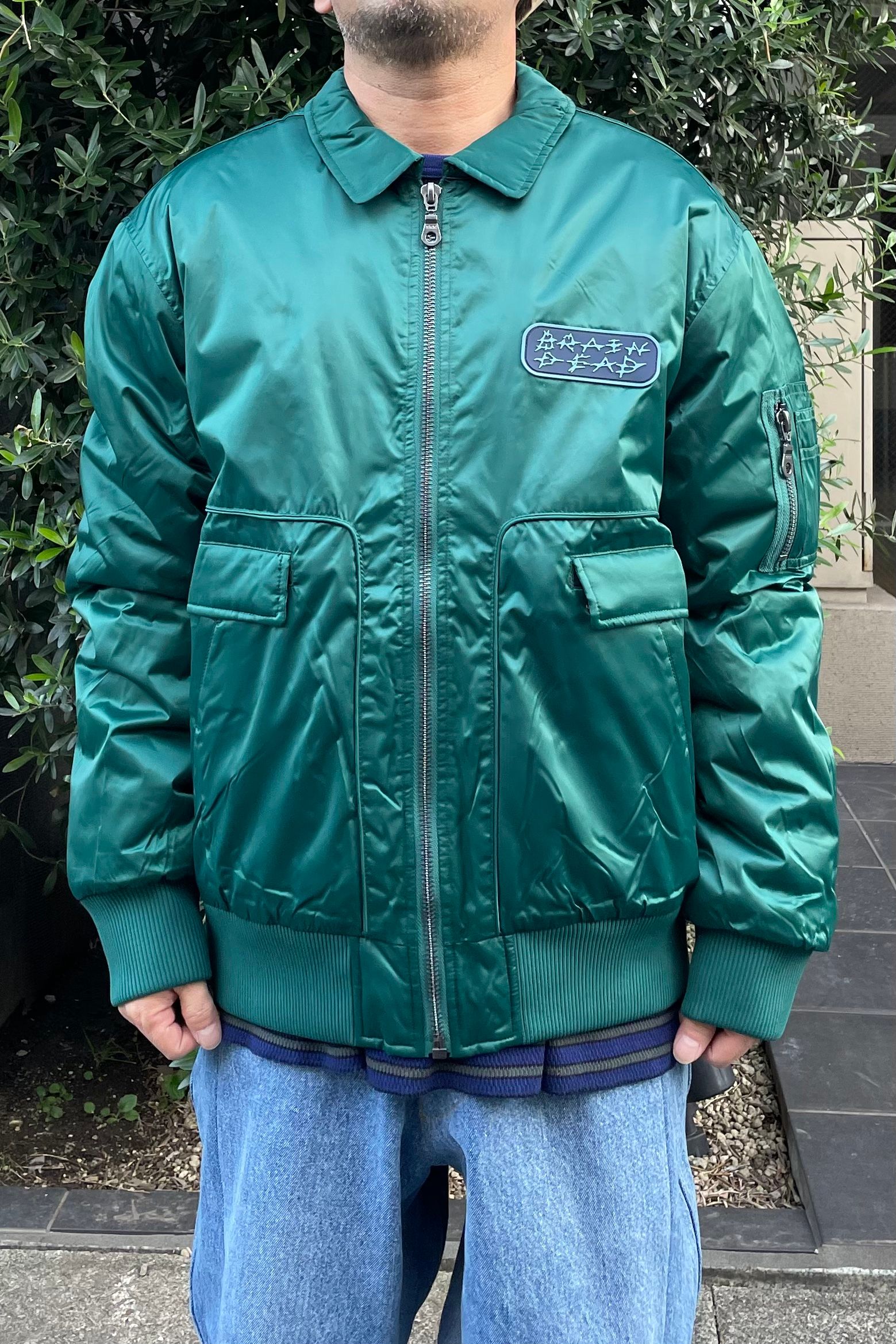 BRAIN DEAD - bd bomber jacket -mallard- 22aw drop4 | asterisk