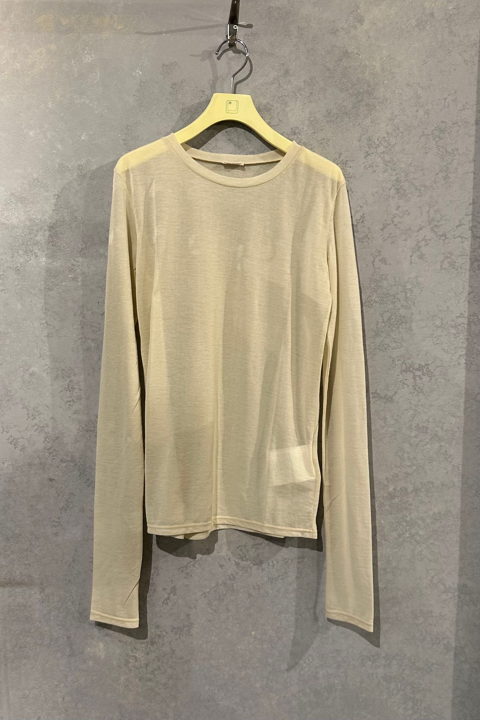 INSCRIRE - layered L/S Tee-grey×khaki‐24ss | asterisk