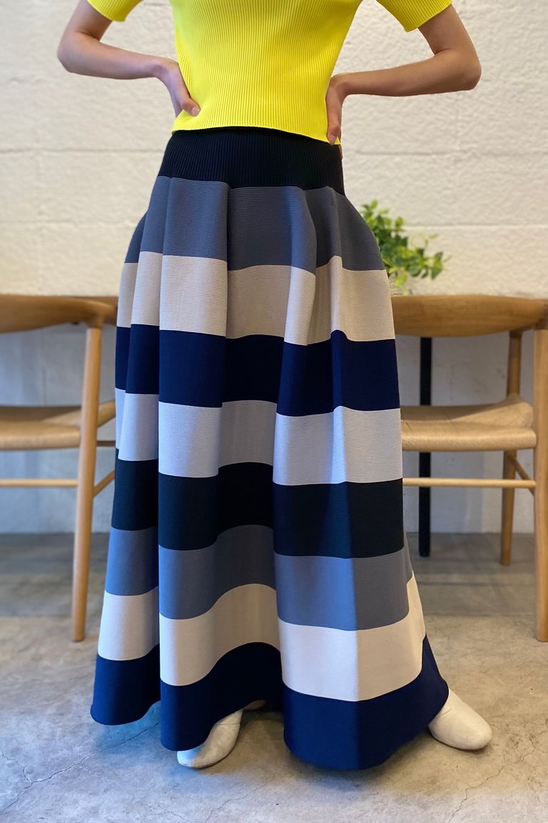 CFCL - pottery skirt 1 -black multi- 23ss women | asterisk 