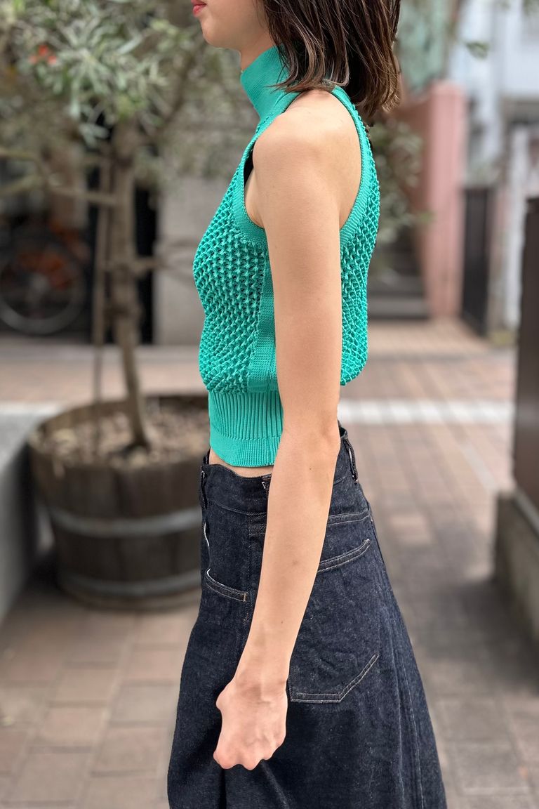 CFCL - lattice top 2 -emerald- 23ss women | asterisk