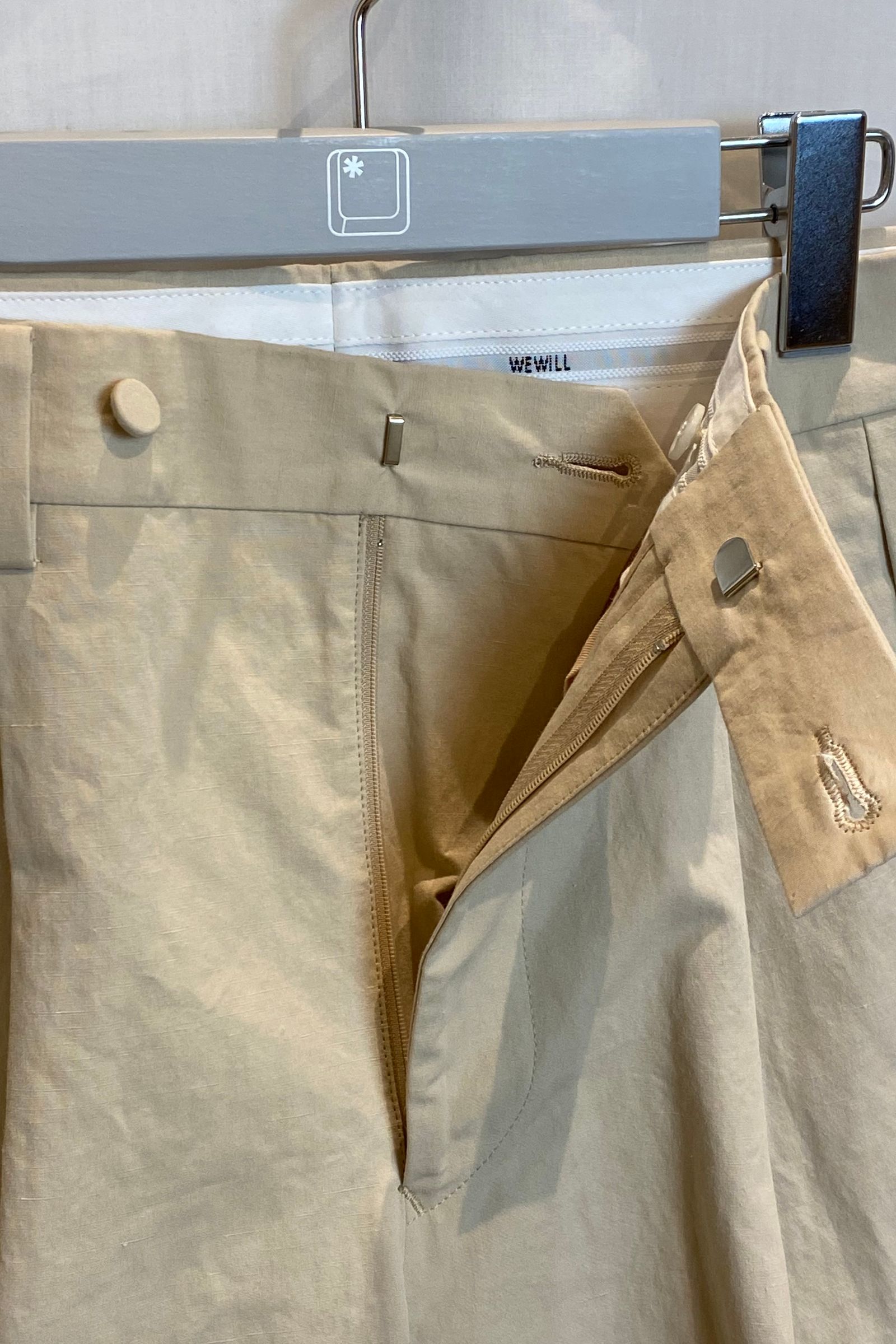 WEWILL - double tuck slacks -beige- 22ss | asterisk