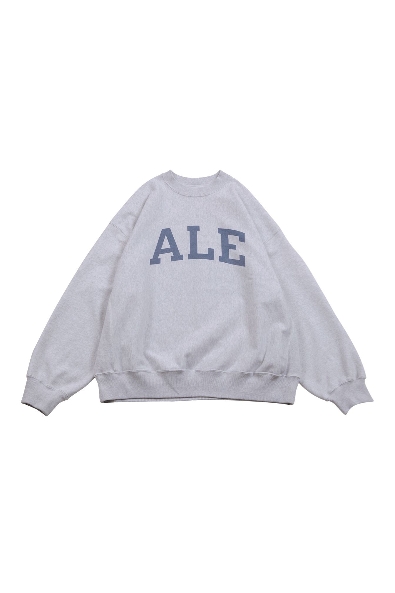 blurhms ROOTSTOCK - PRINT Sweat Crew-neck P/O -HeatherWhite×ALE-Y