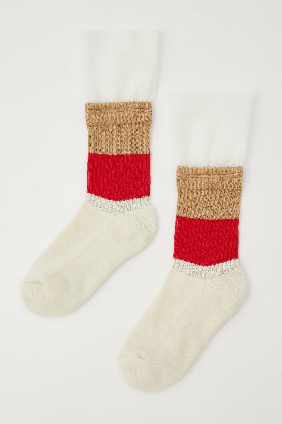 HeRIN.CYE - x fakui tulle sports socks -柄white- 22ss women | asterisk