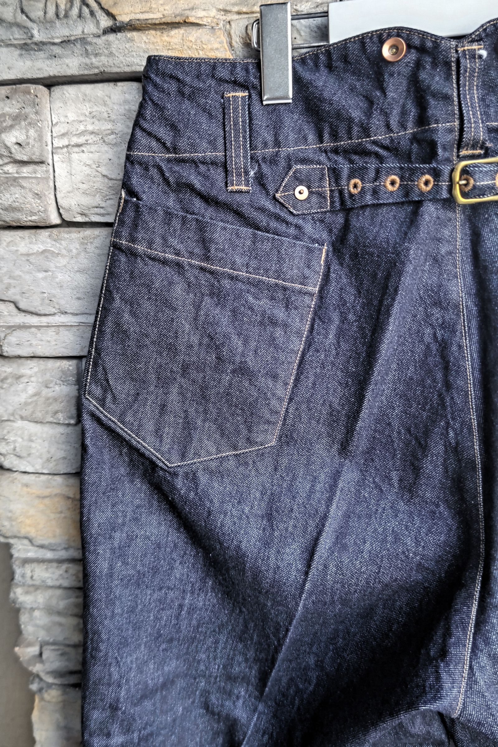 Gurank - Denim work trousers -indigo- 23aw | asterisk