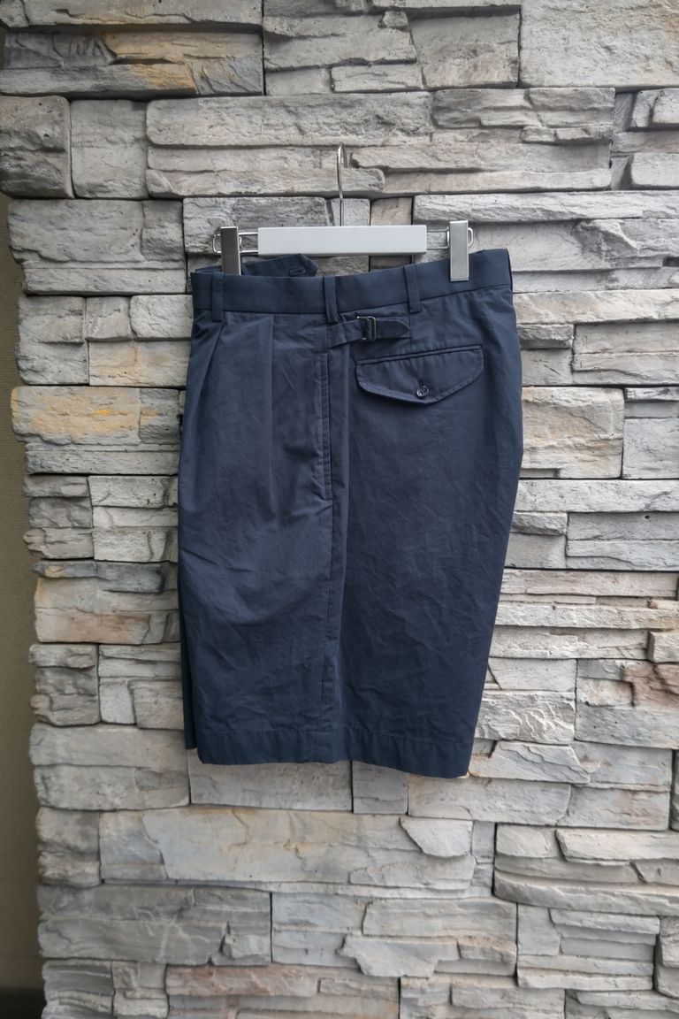 A.PRESSE - High Density Weather Cloth Shorts -navy- 23ss | asterisk