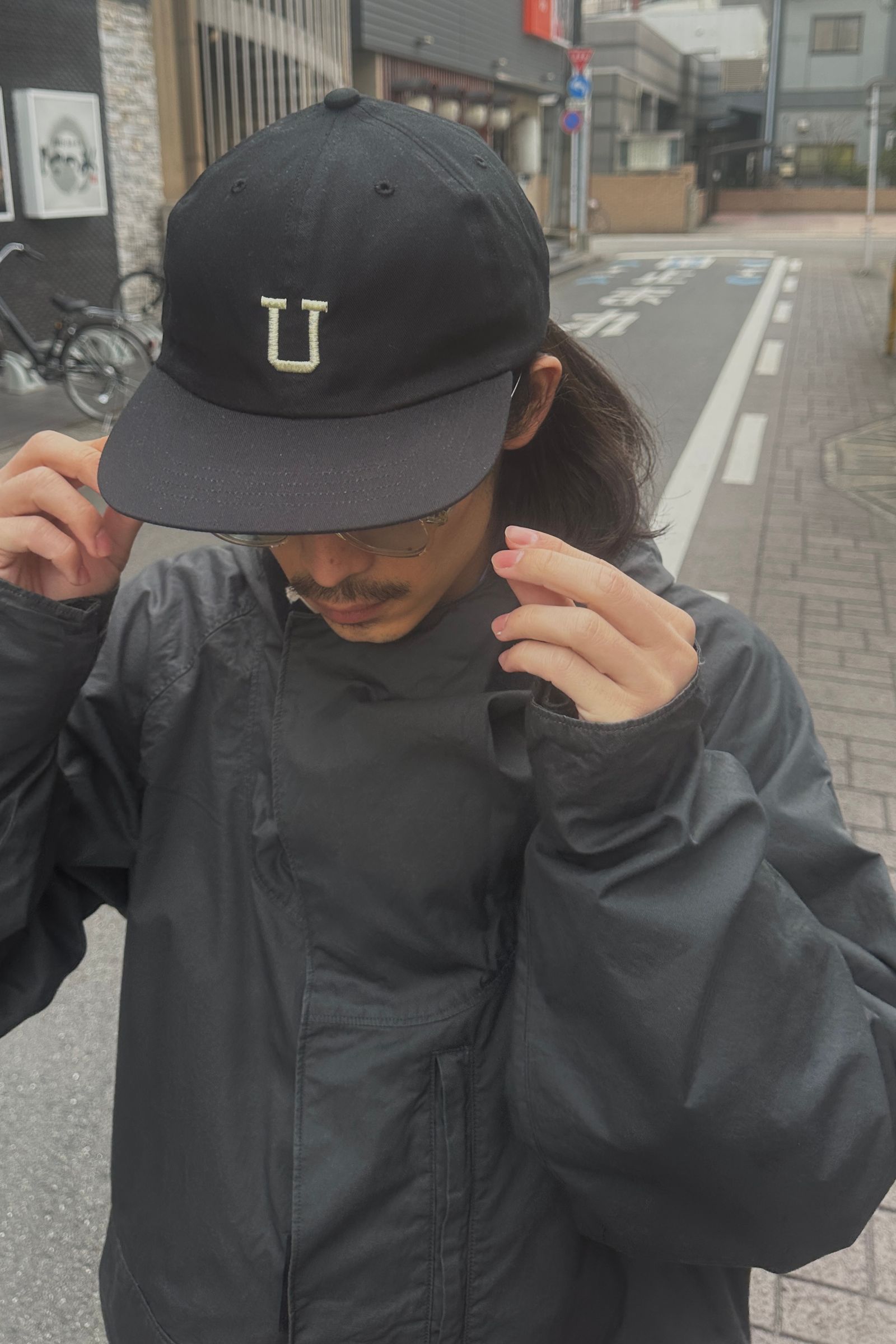 UNIVERSAL PRODUCTS - 6P LOGO CAP- NAVY WHITE-25ss | asterisk