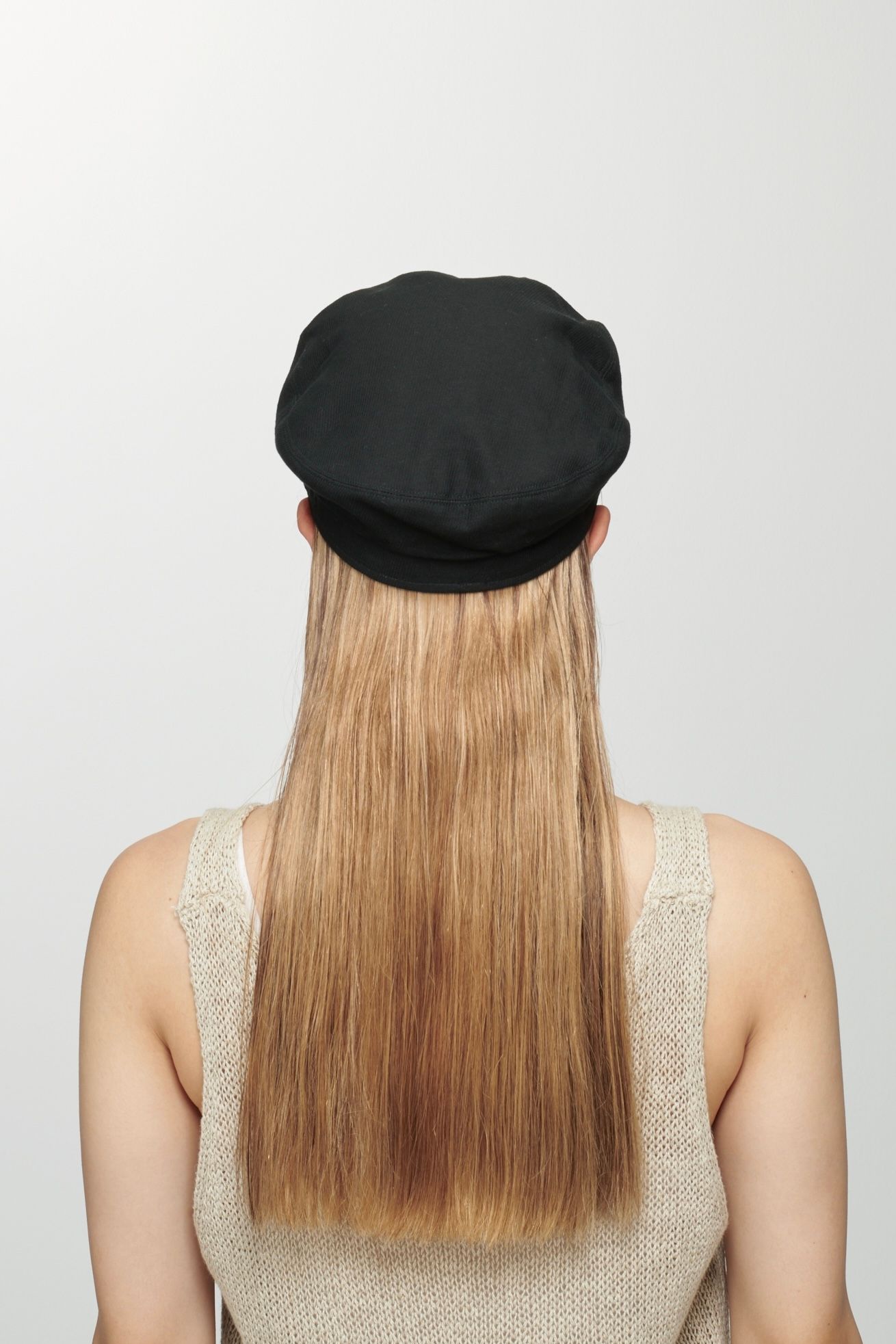 KIJIMA TAKAYUKI - COTTON LINEN MARINE CAP -black- 24ss women | asterisk