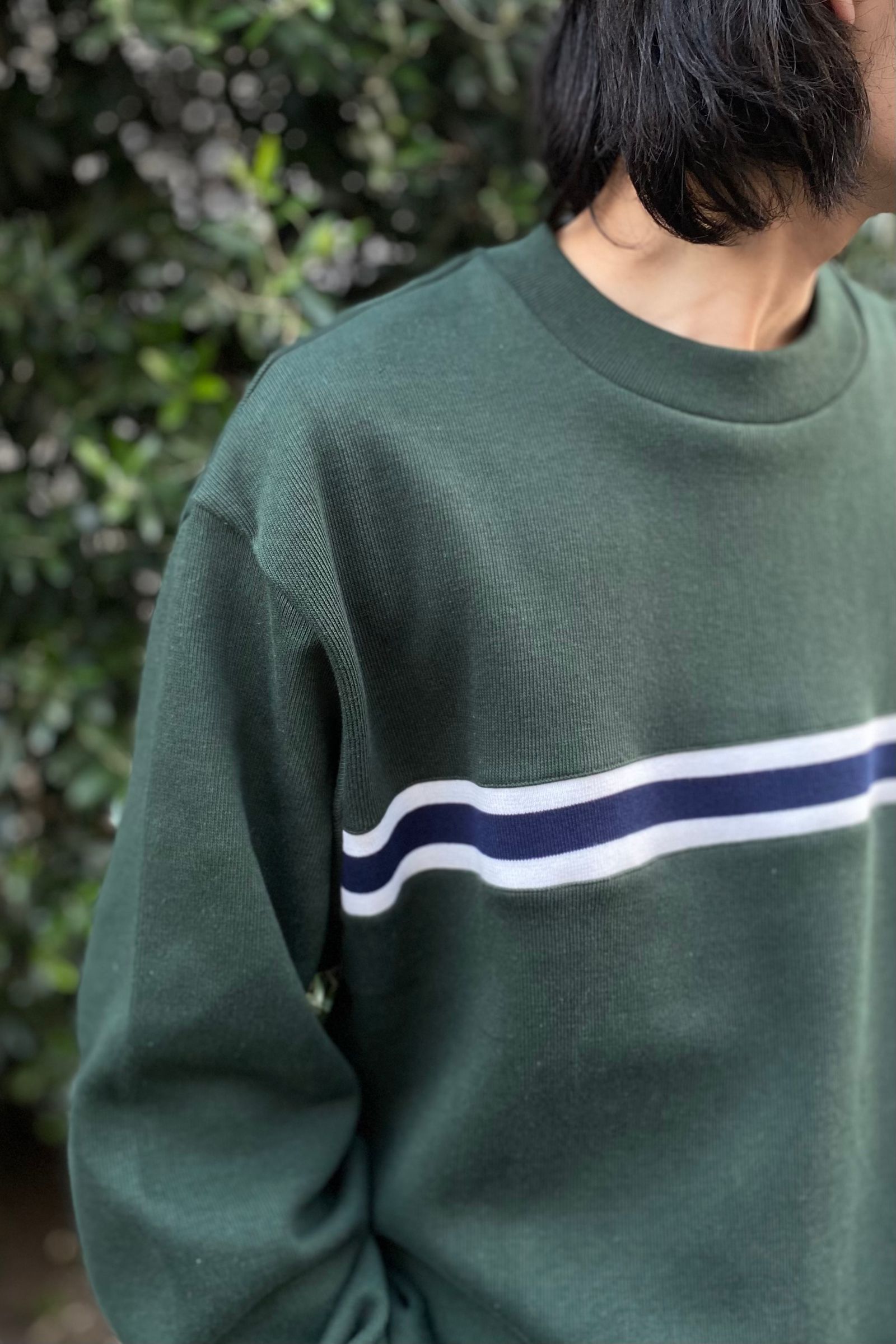 UNIVERSAL PRODUCTS - panel l/s t-shirt -green- 23ss | asterisk