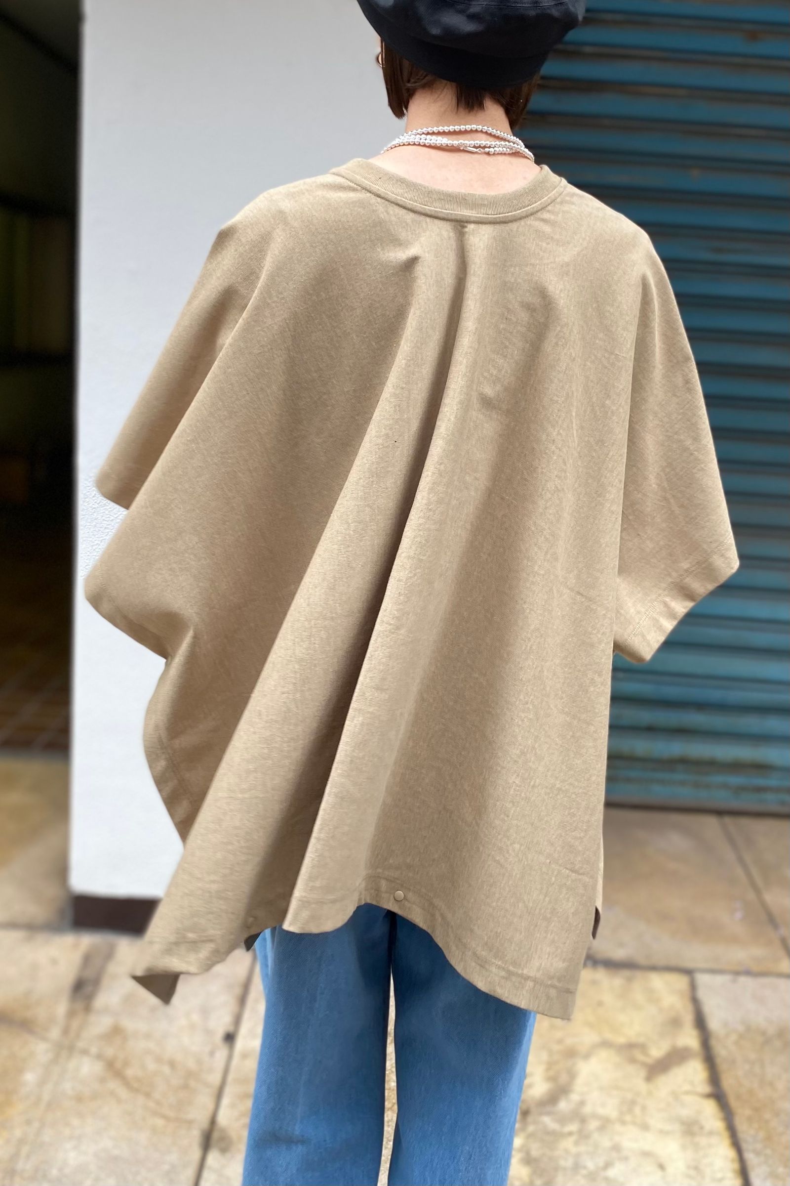 F/CE. - PONCHO RECYCLE T -beige- women 23ss | asterisk