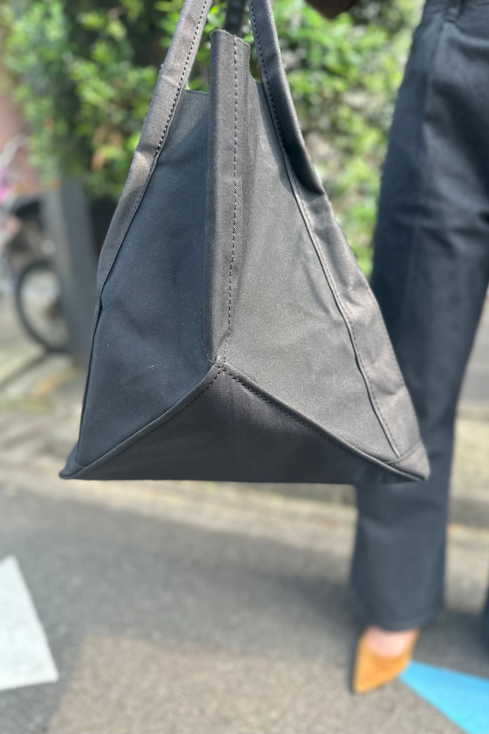 SEEALL - tembea square tote bag -black- 23aw unisex | asterisk