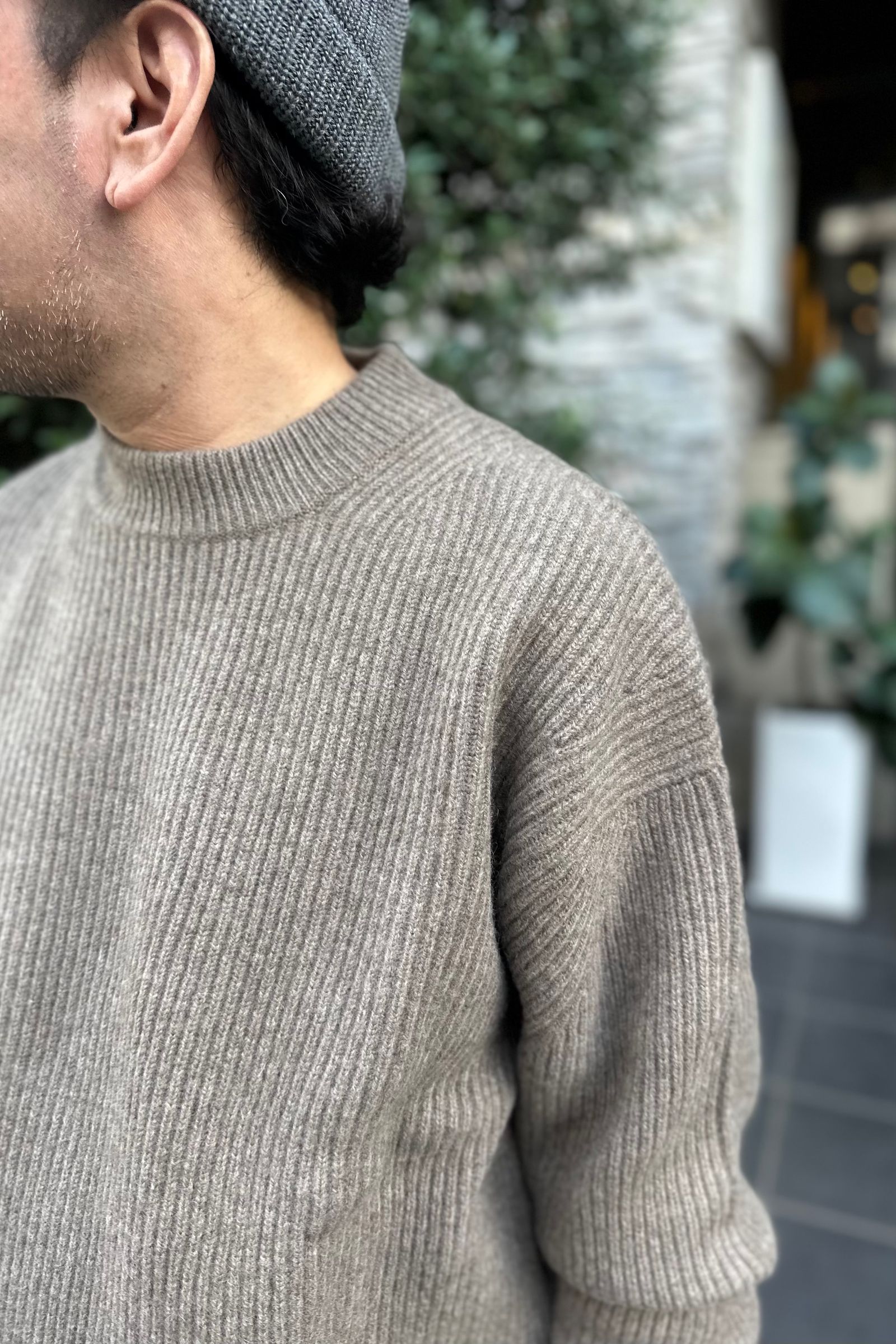 SEEALL - oversize crewneck sweater -moca- 23aw men | asterisk