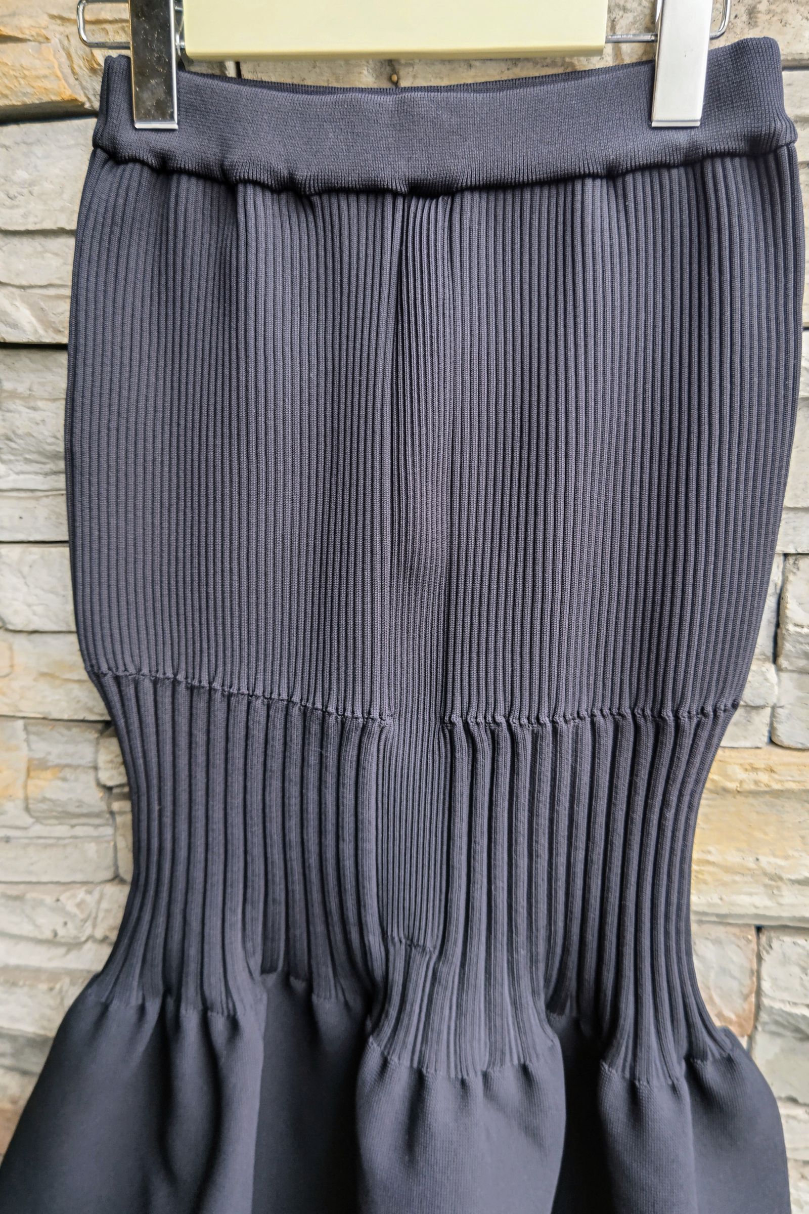 CFCL - FLUTED MERMAID SKIRT-BLACK-VOL.7 24ss | asterisk
