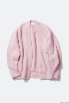 ATON - カシミアカーディガン/garment dye cashmere short cardigan